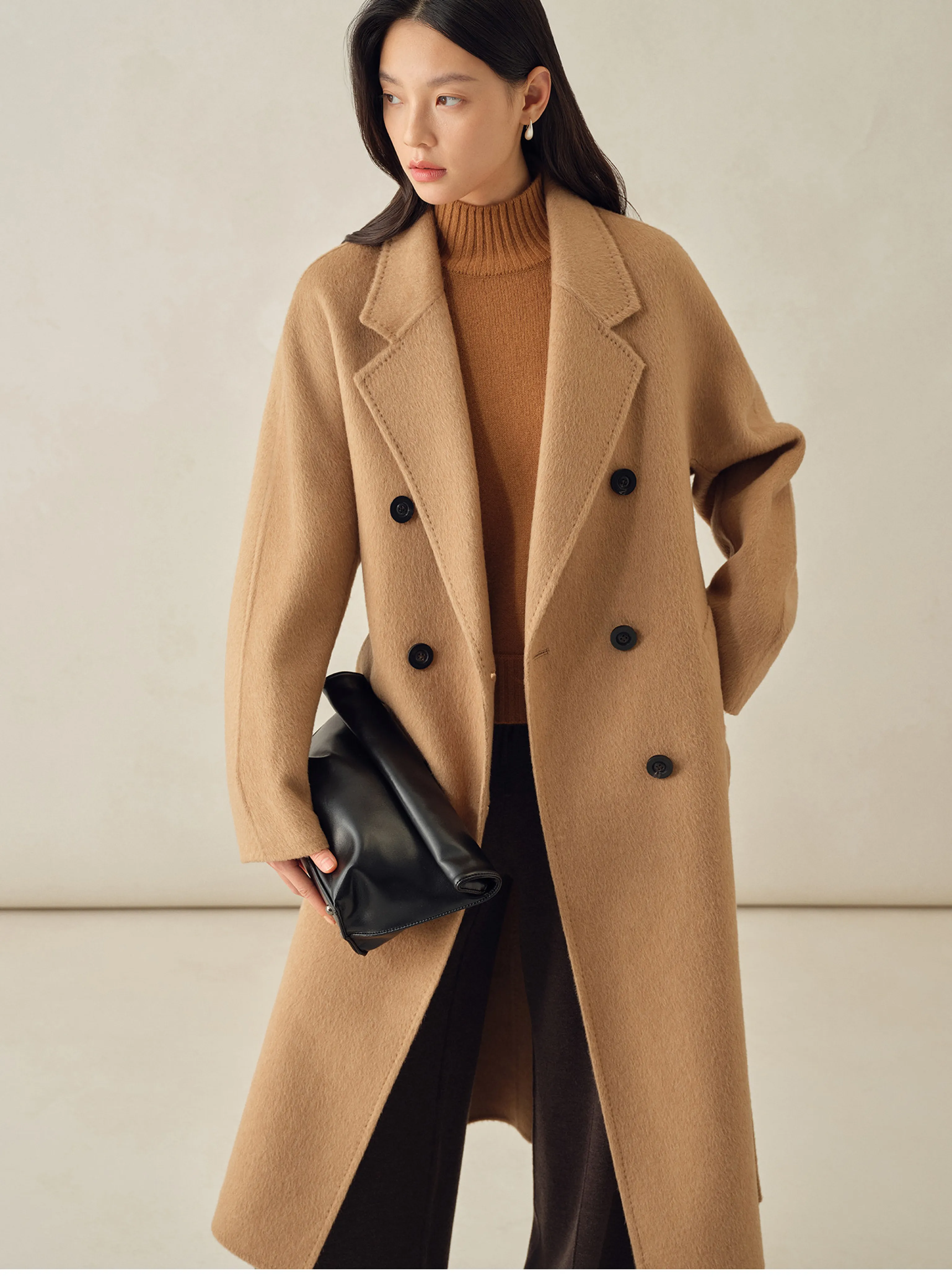 Baby Camel Hair Belted Coat - Image 7