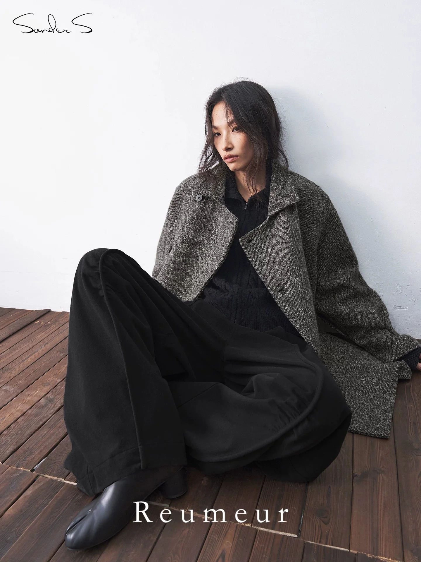 Balance Memory Twill Wool Belted Coat - Image 4