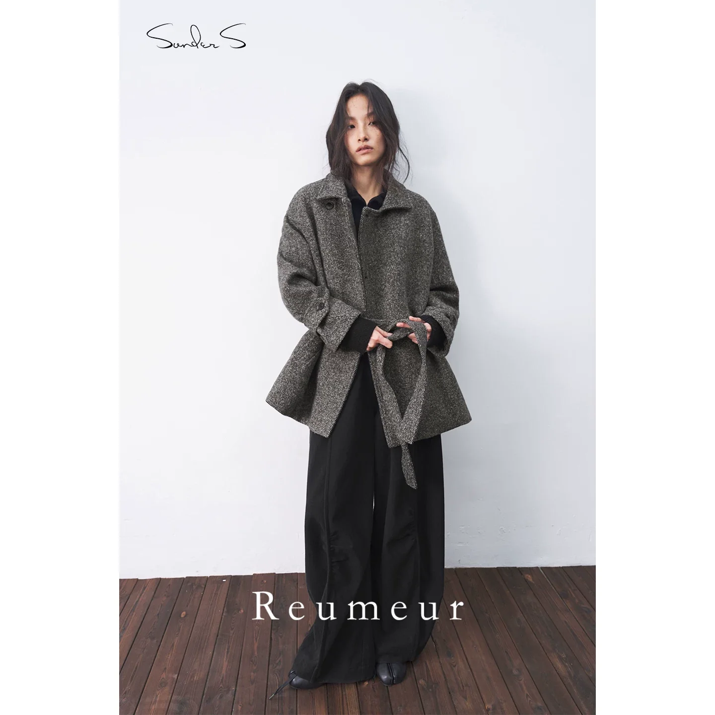 Balance Memory Twill Wool Belted Coat - Image 5