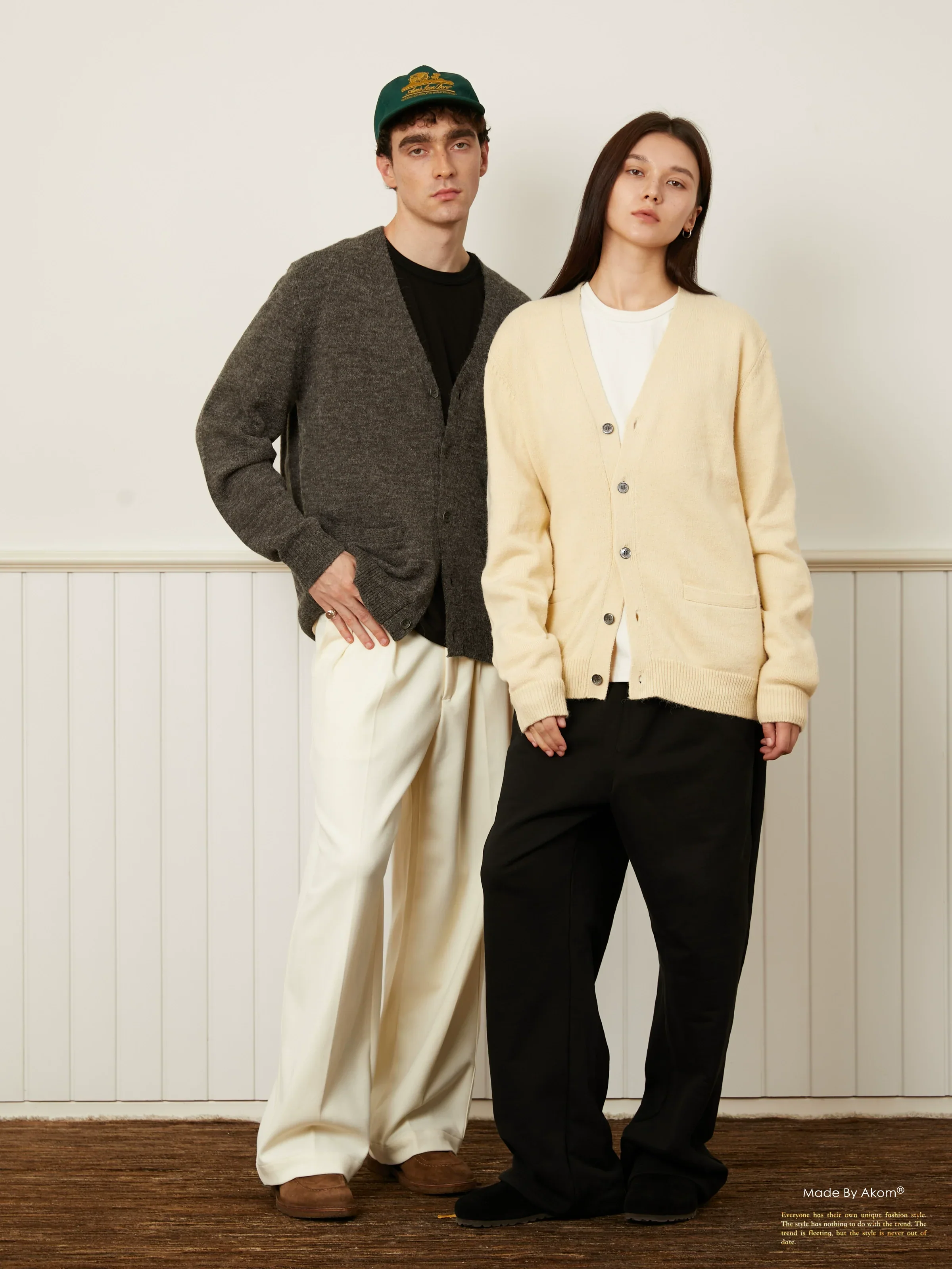 Ball-Print Faux Wool Cardigan - Image 3