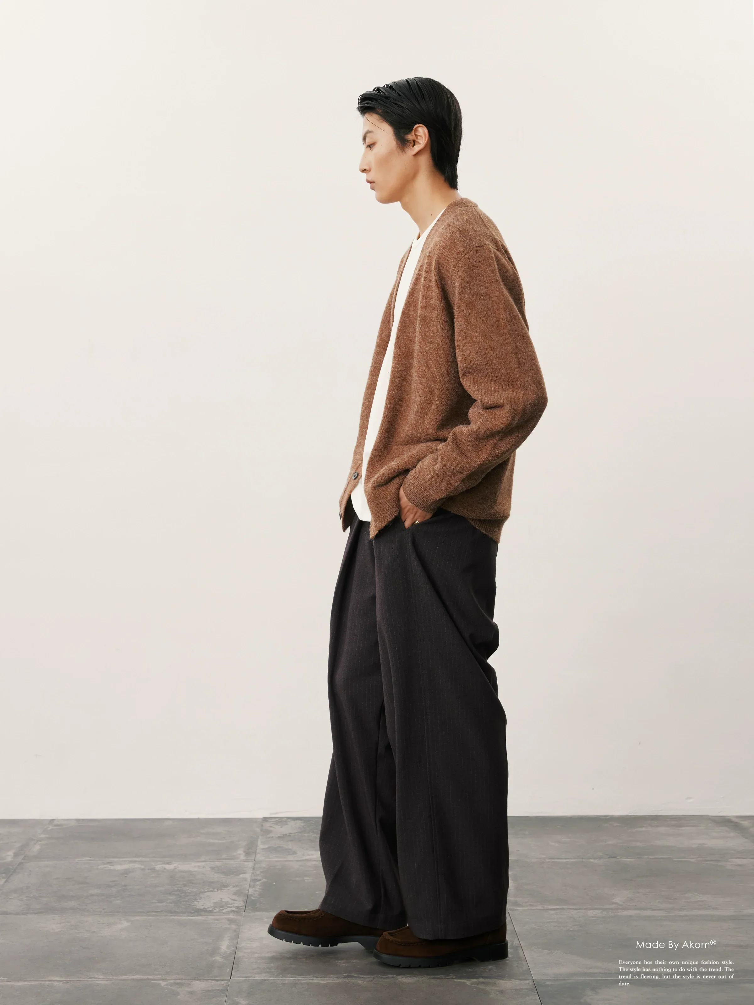 Ball-Print Faux Wool Cardigan - Image 5