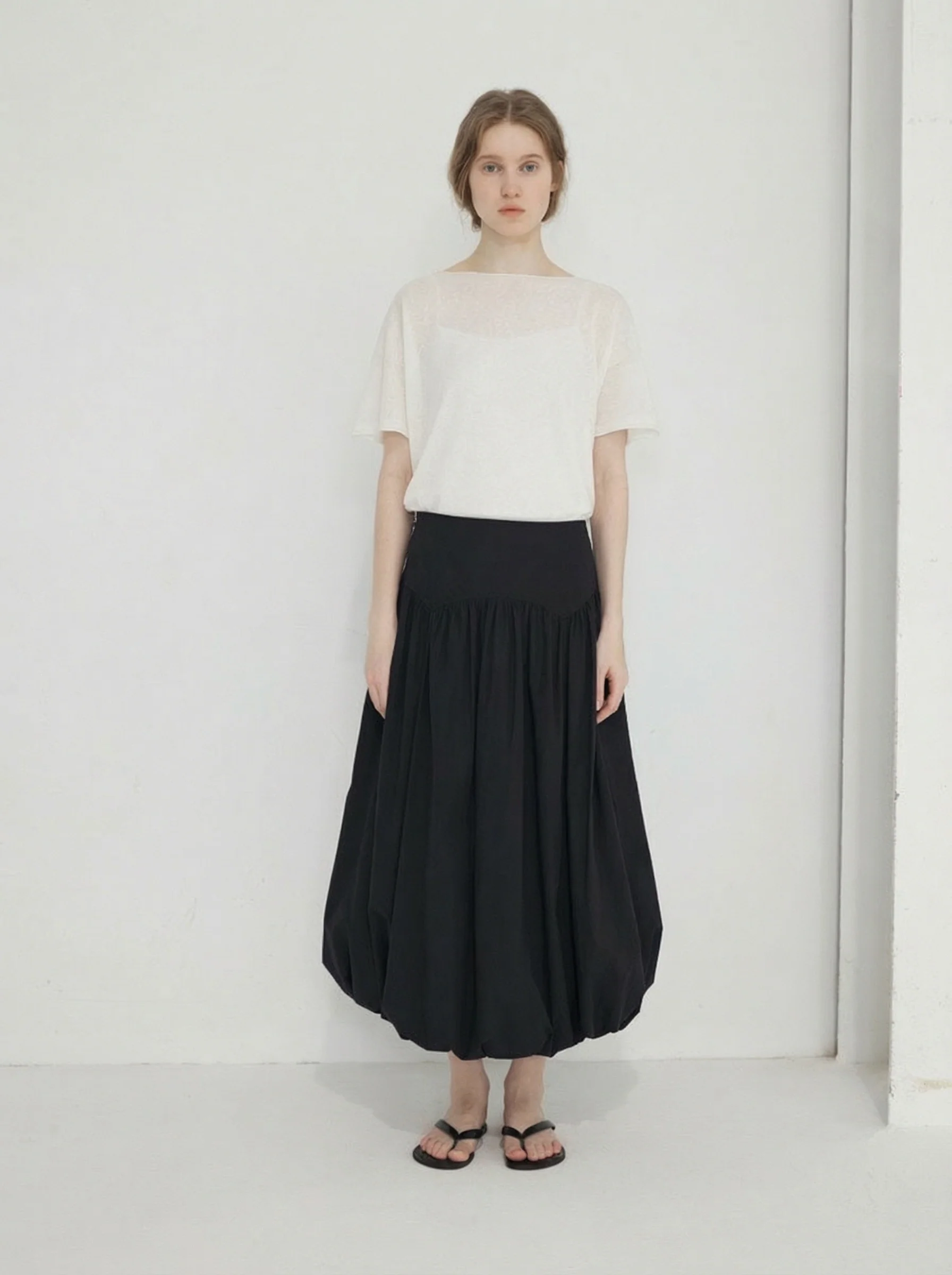 Balloon Midi Skirt - Image 3