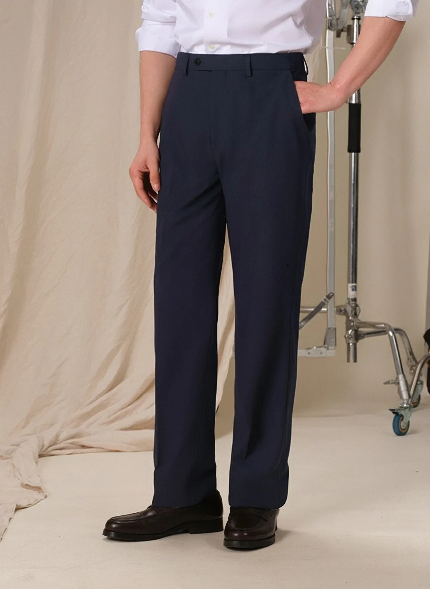 Bamboo Stretch Pleat-Free Trousers