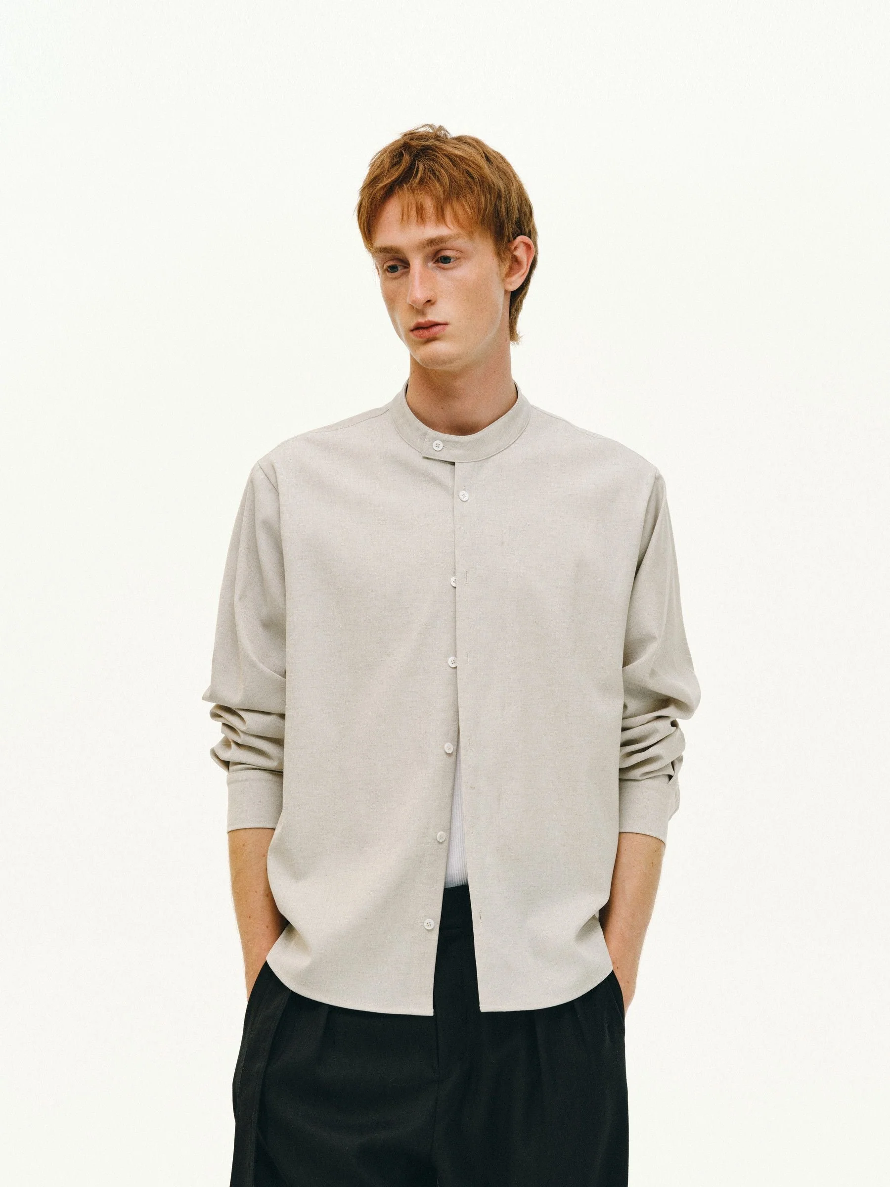 Band Collar Shirt - Image 3