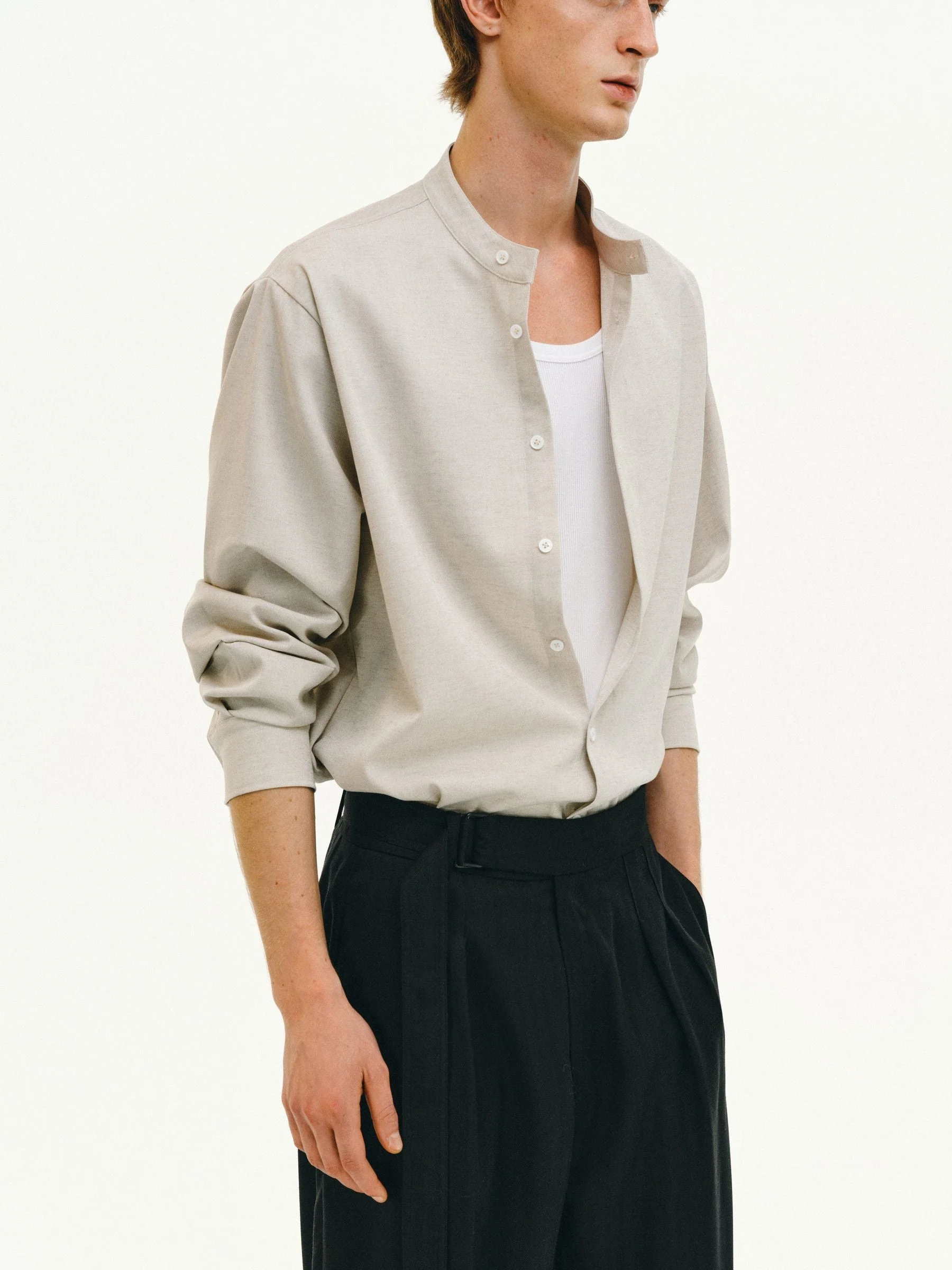Band Collar Shirt - Image 4