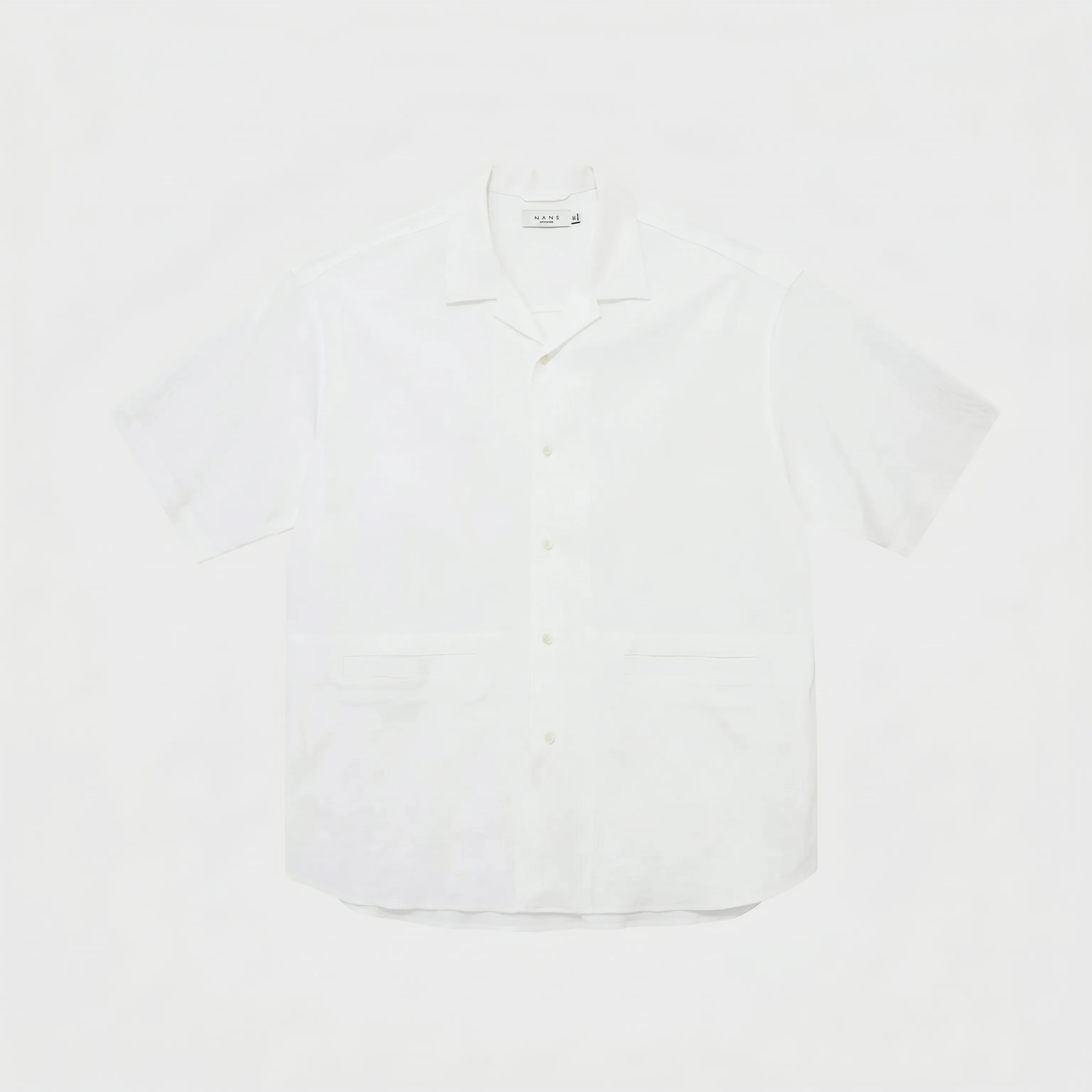 Bark-Textured Camp-Collar Shirt - Image 6