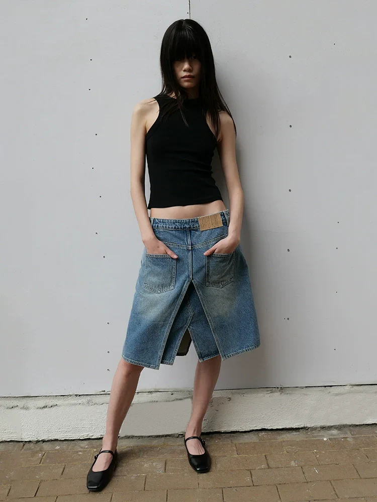 Basic Cut-Out Shoulder Slim Tank Top