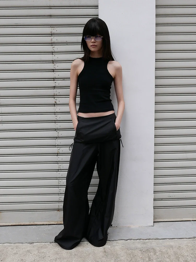 Basic Cut-Out Shoulder Slim Tank Top - Image 5