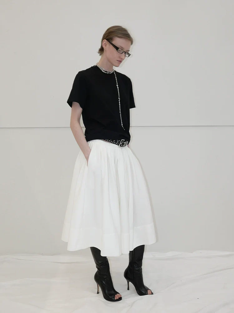 Basic Round Neck Loose T-Shirt - Image 2