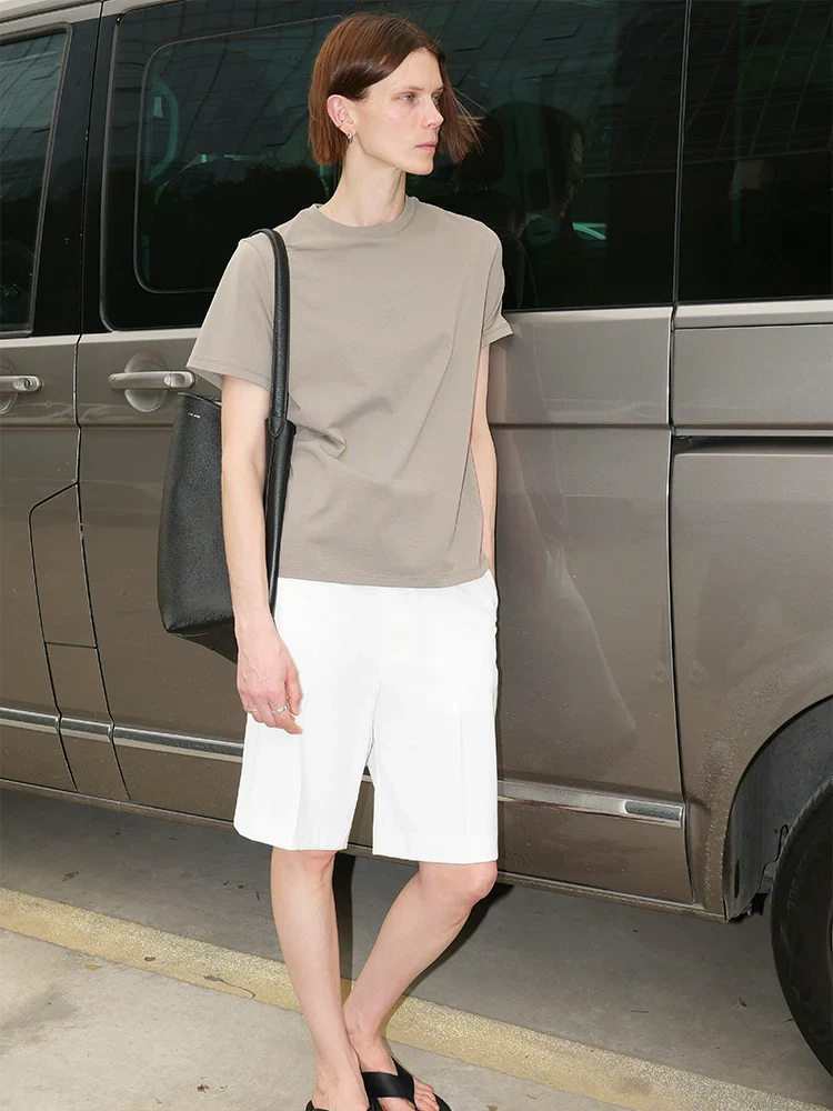 Basic Round Neck Loose T-Shirt - Image 5