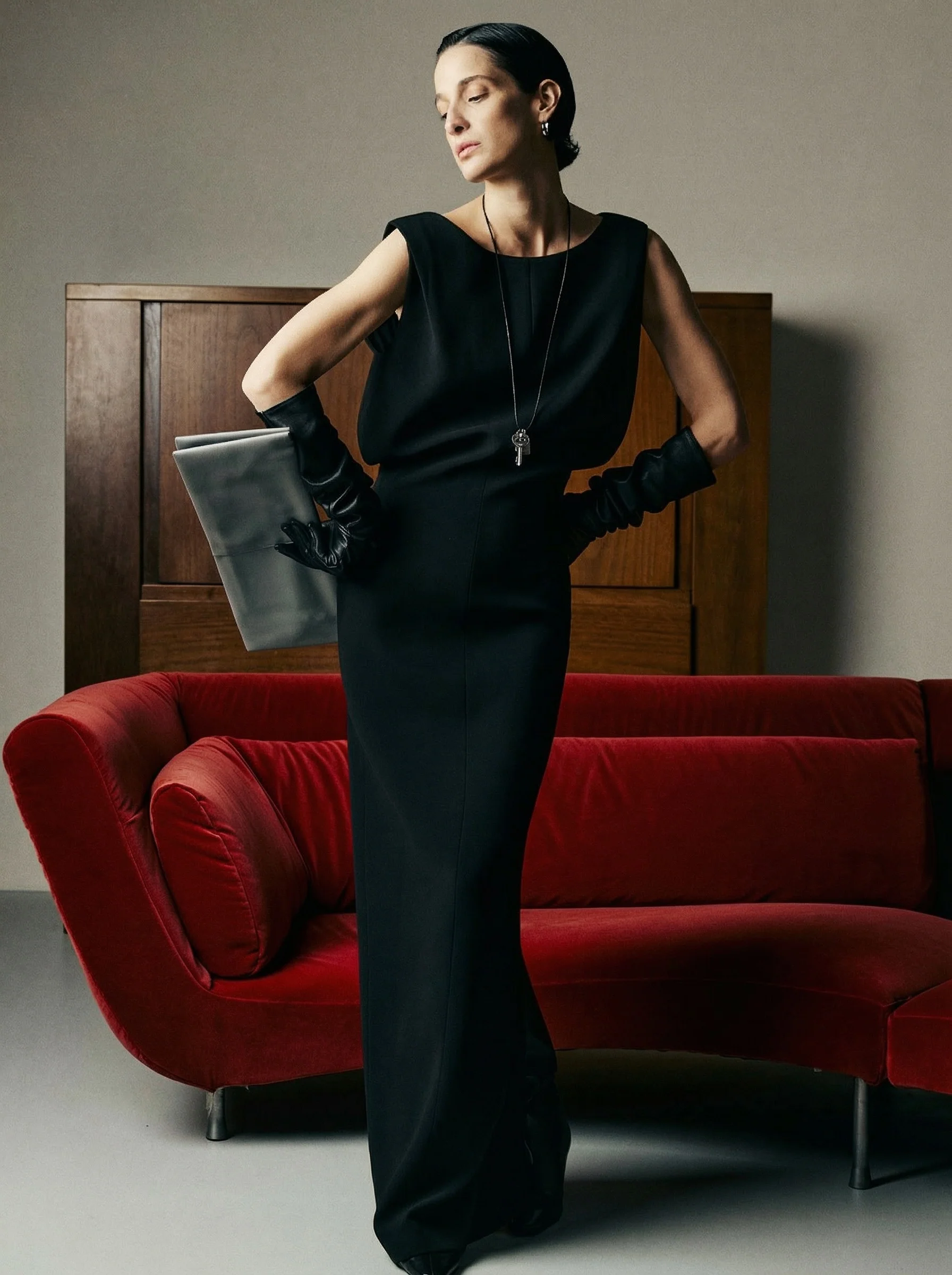 Bateau Column Dress