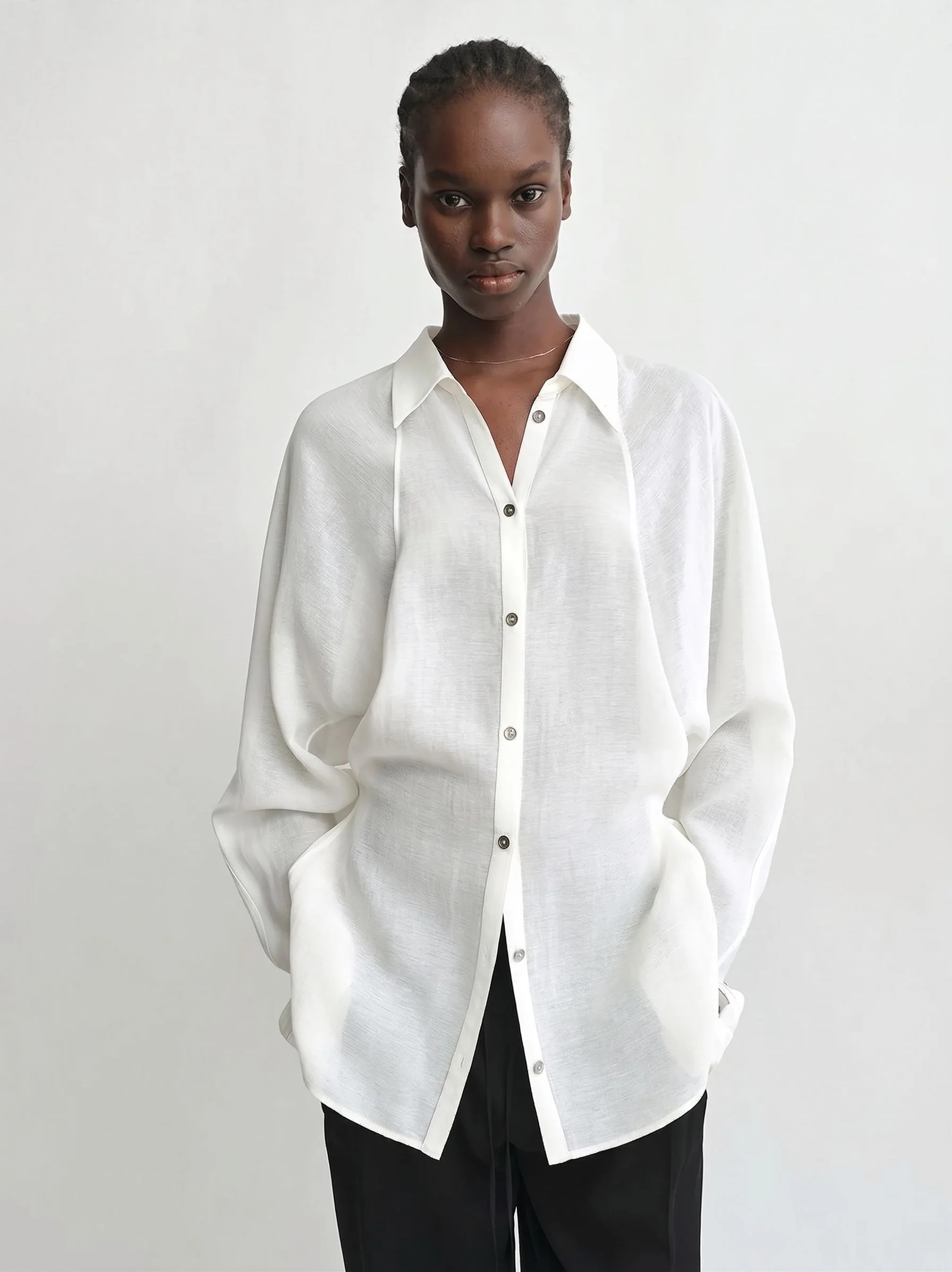 Batwing Cinch Blouse - Image 7