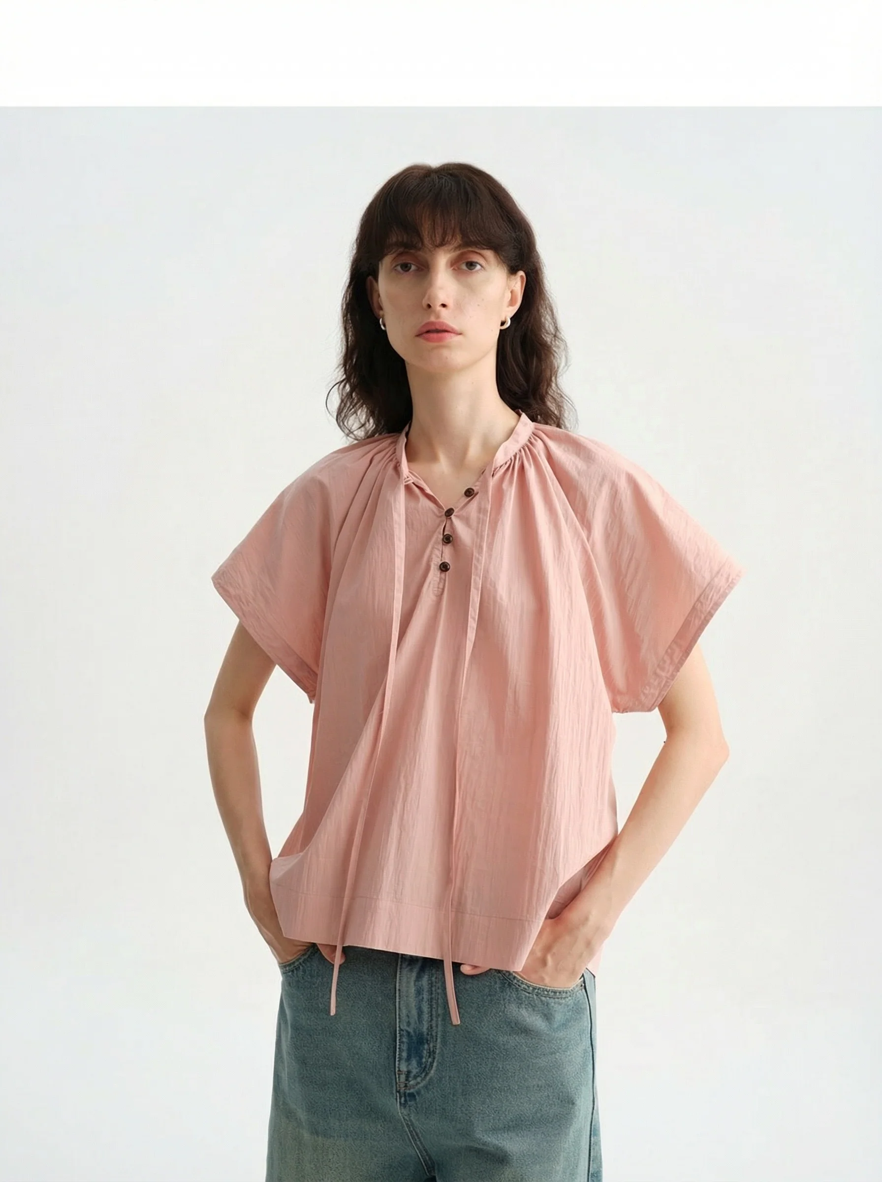 Batwing Tie Blouse - Image 2