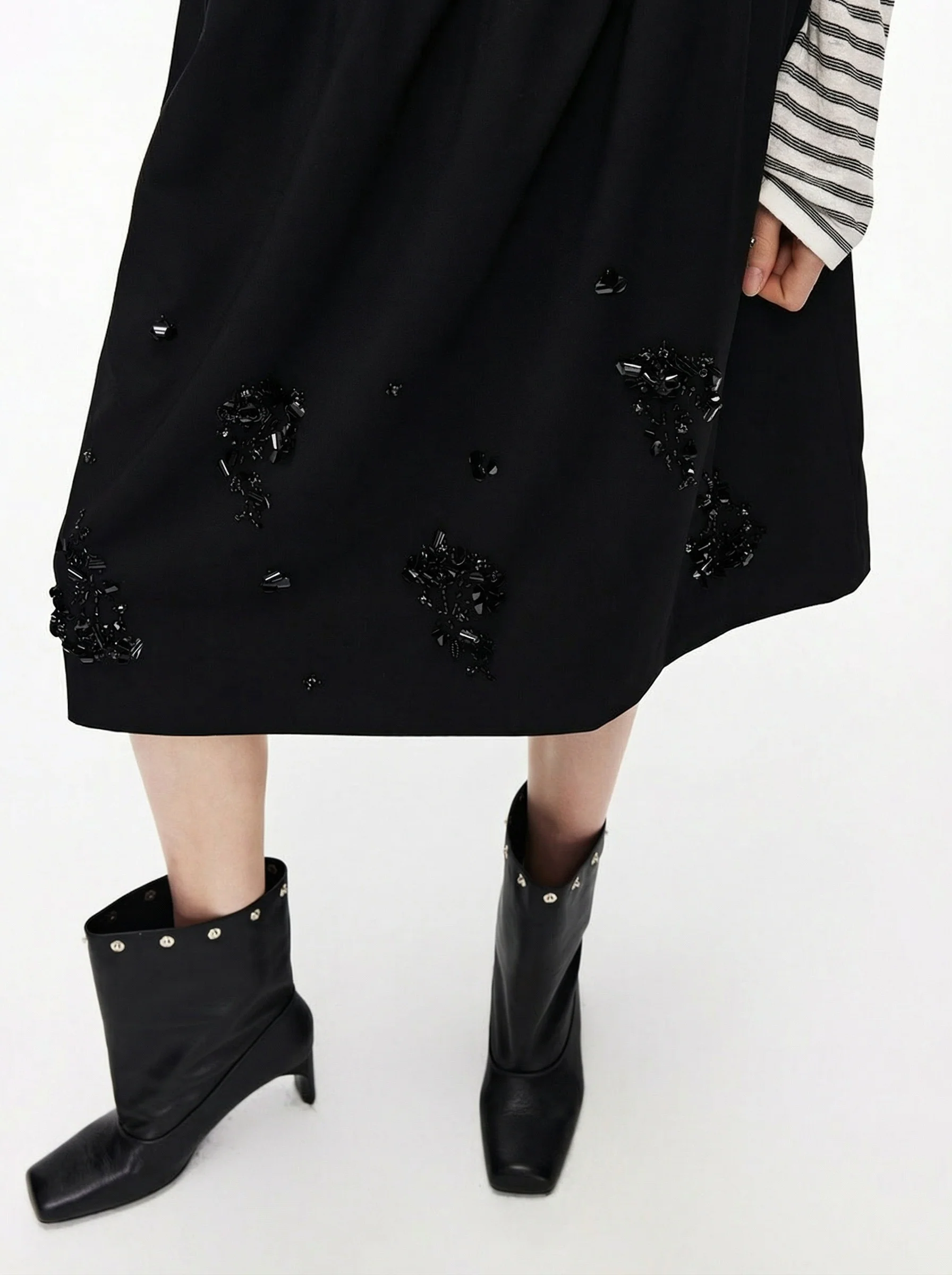 Beaded A-Line Midi Skirt - Image 2