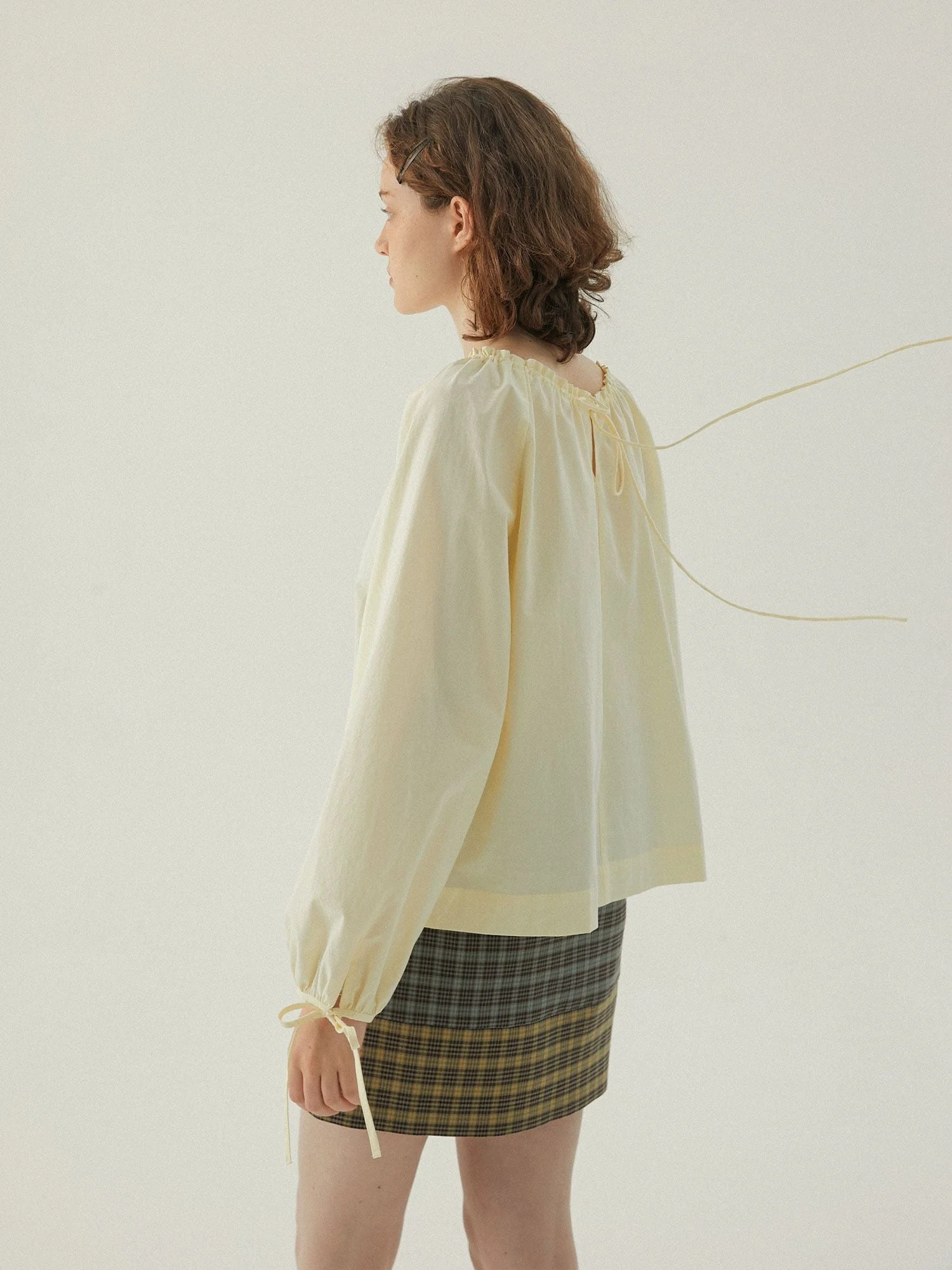 Beaded Gathered Blouse - Image 4
