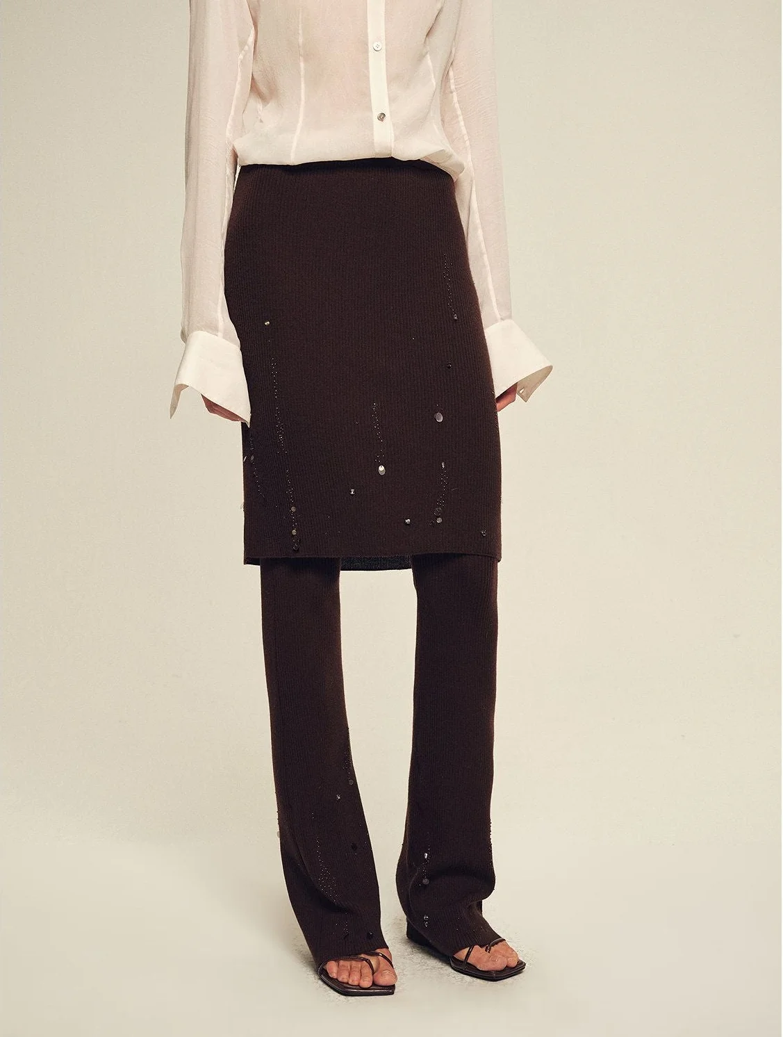 Beaded Skirted Pants - Image 8