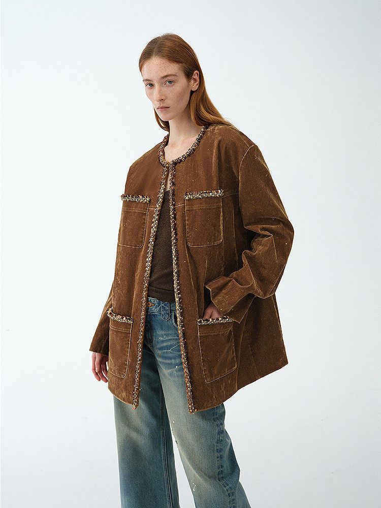 Beaded Trim Jacket
