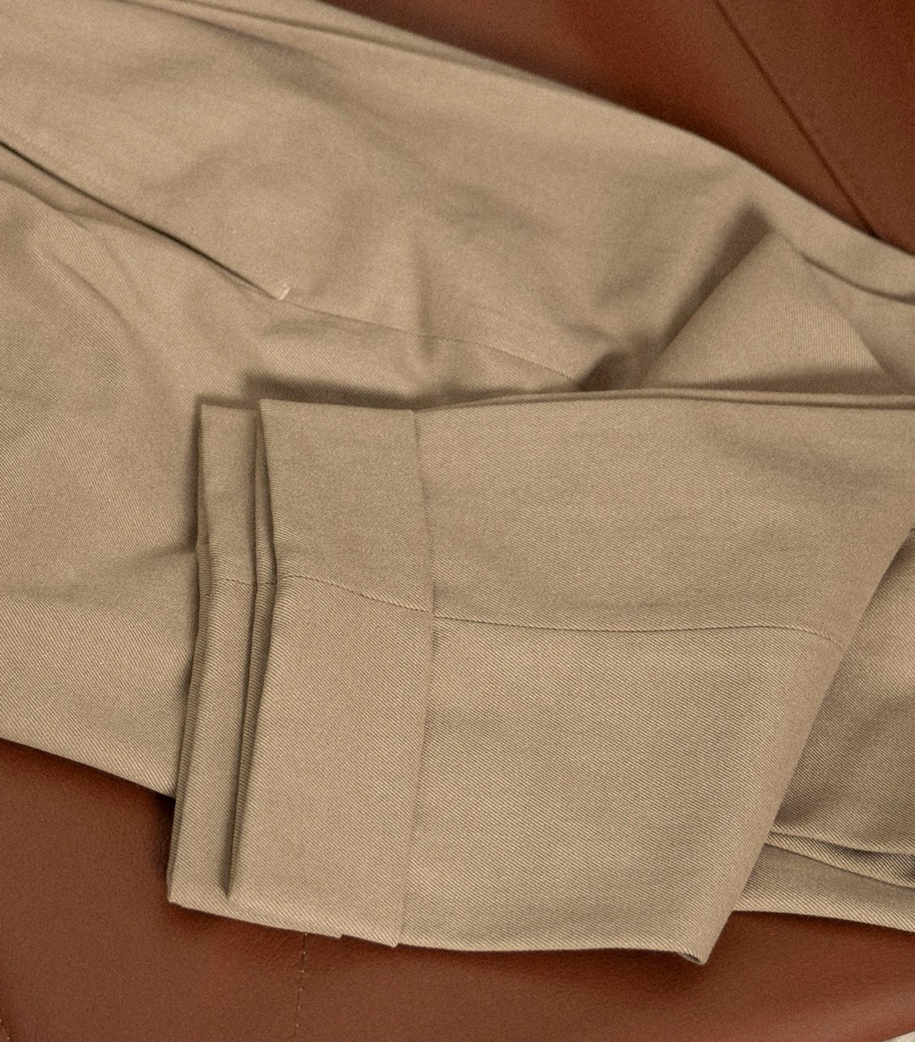 Beige Cavalry Twill Suit - Image 12