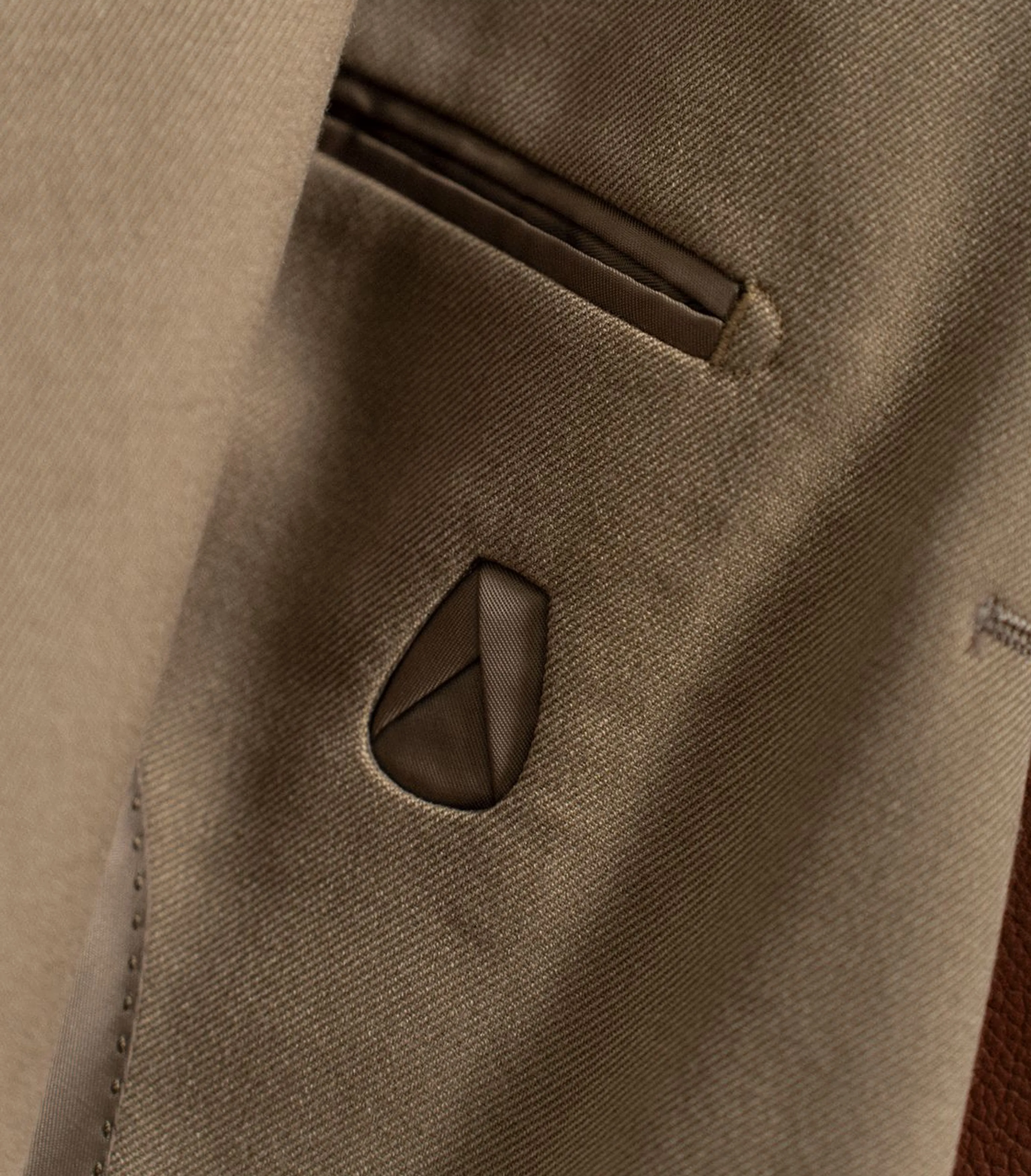 Beige Cavalry Twill Suit - Image 13