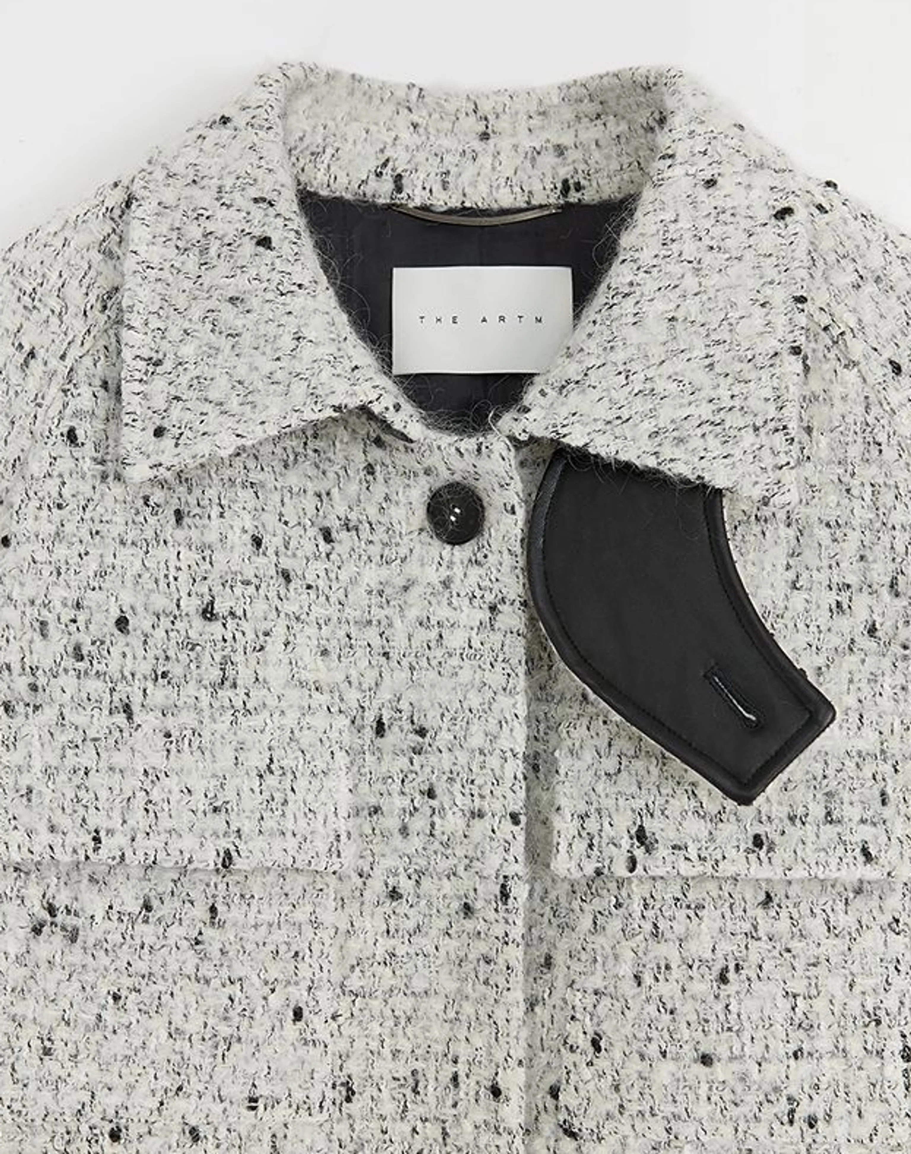 Belted Bouclé Shirt Jacket - Image 4