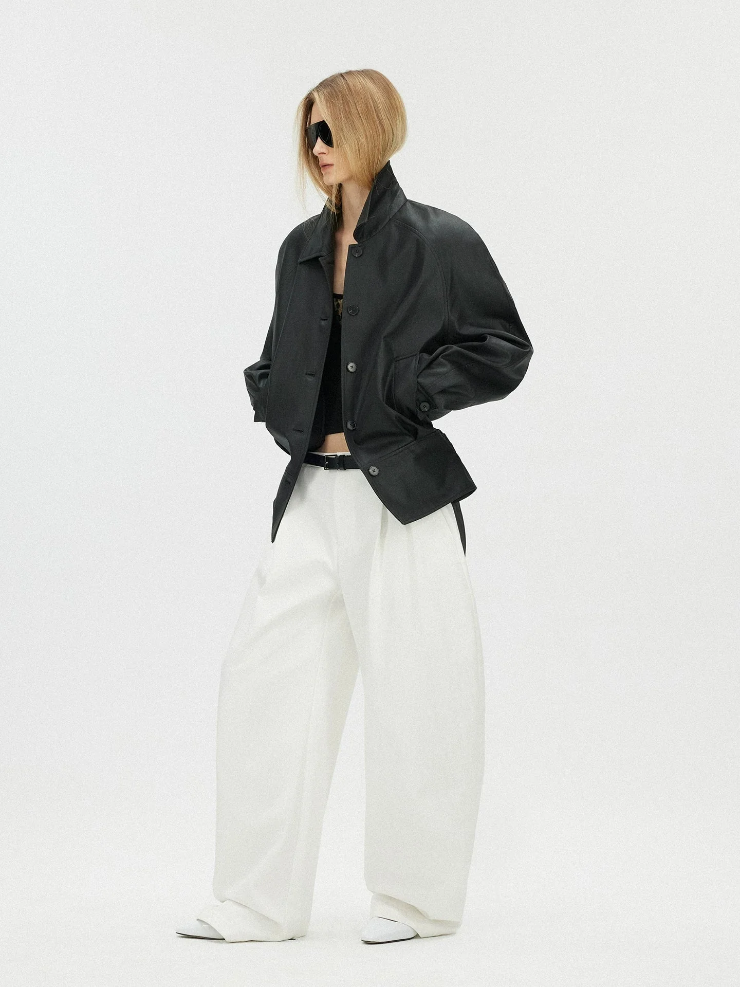 Belted Button Jacket - Image 2