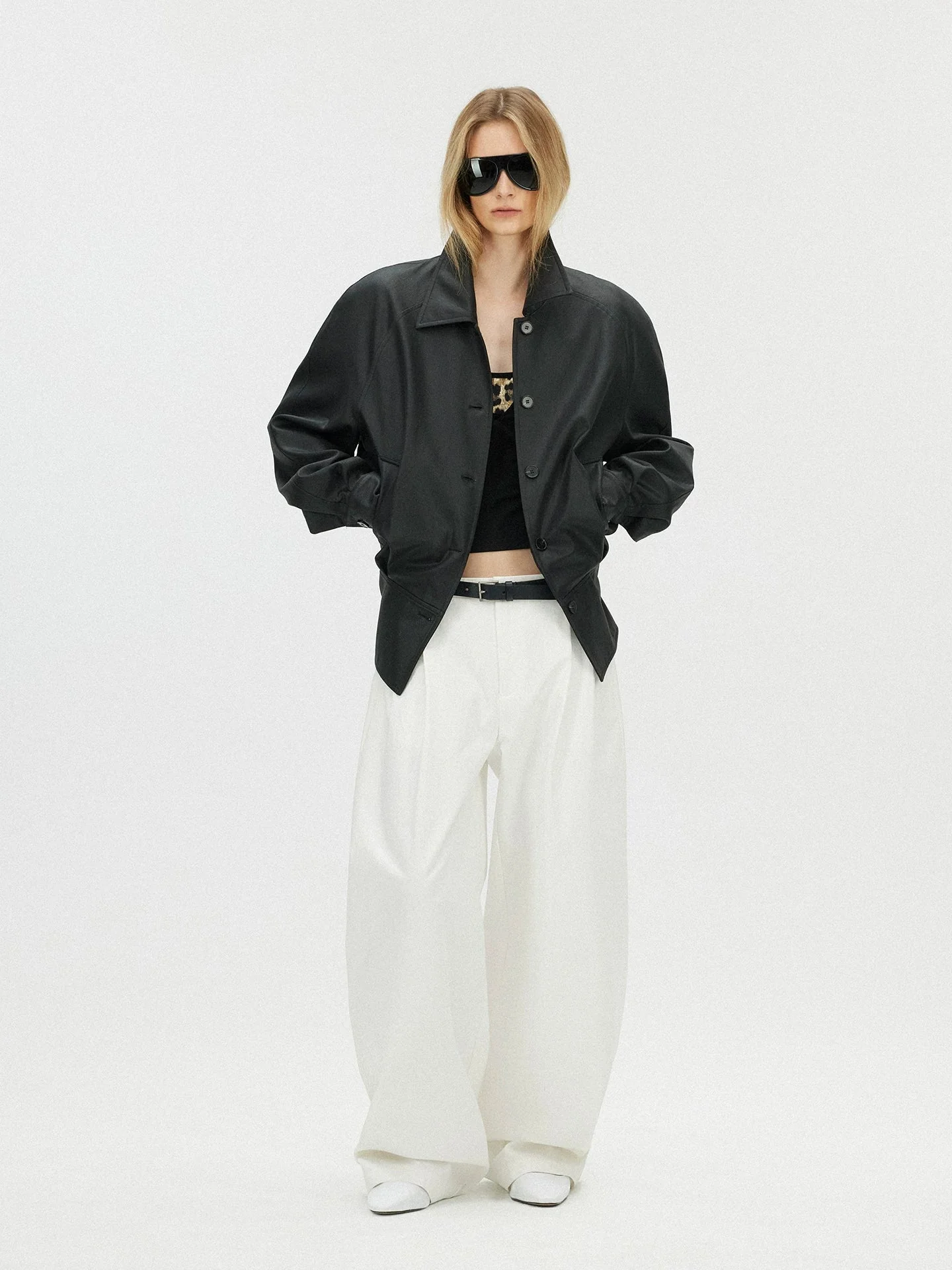 Belted Button Jacket - Image 3