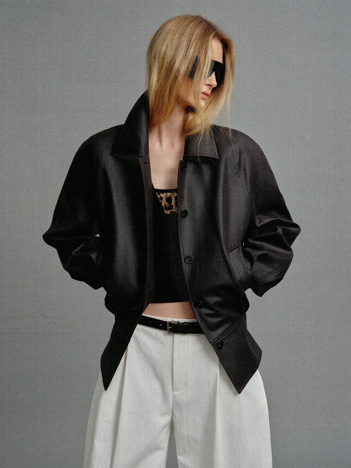 Belted Button Jacket - Image 4