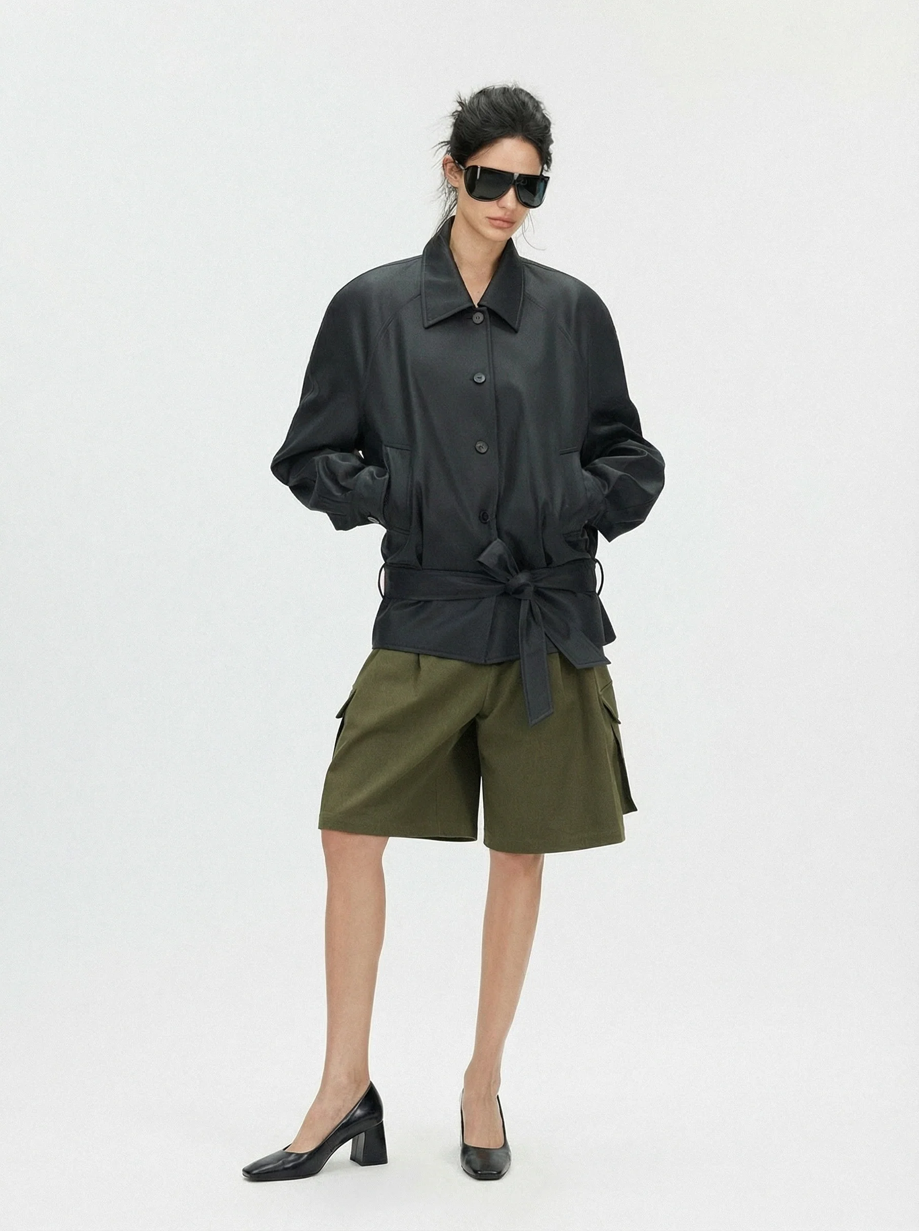 Belted Button Jacket - Image 5