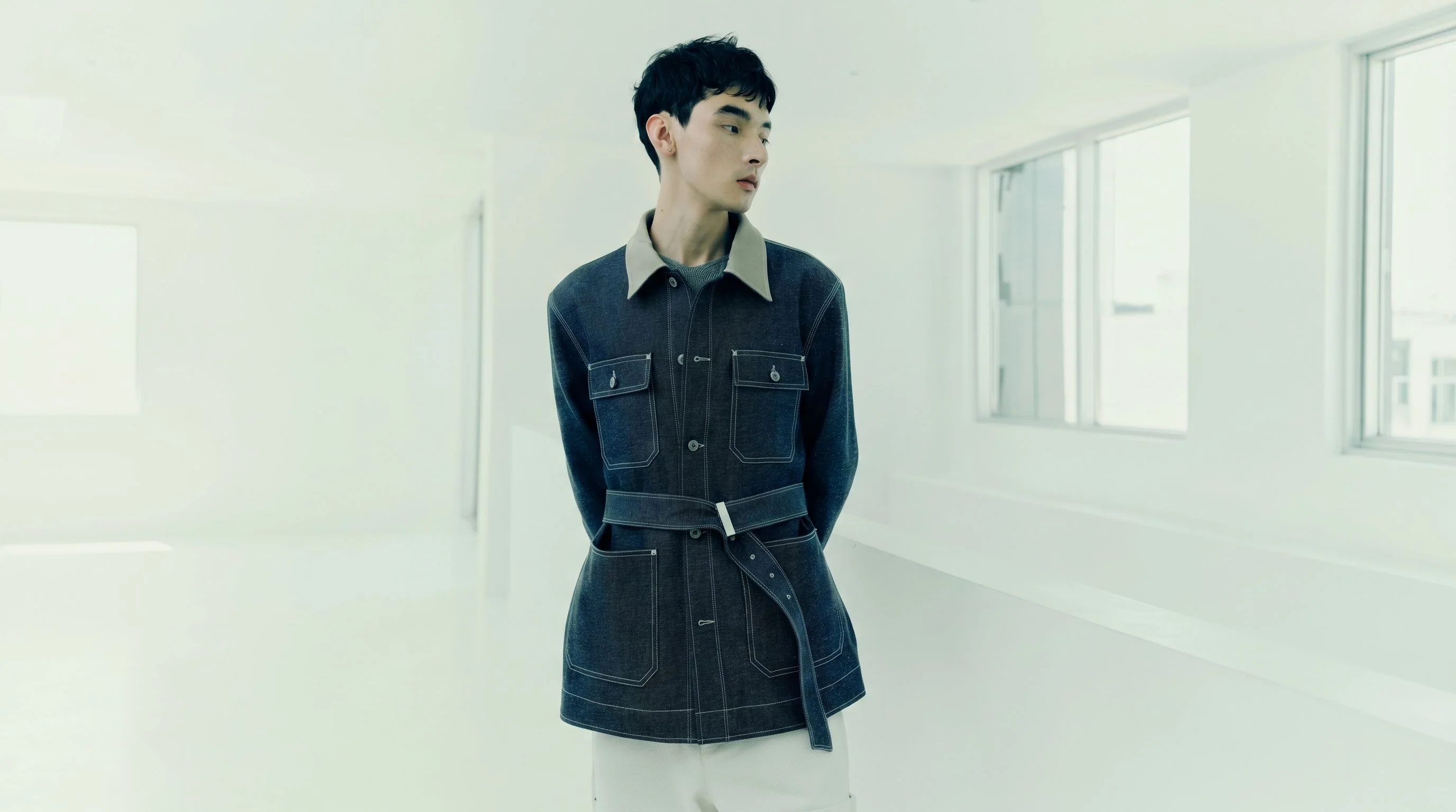 Belted Denim Jacket - Image 3