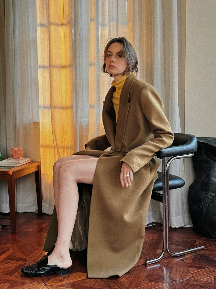 Belted Double-Face Wool Coat - Image 2