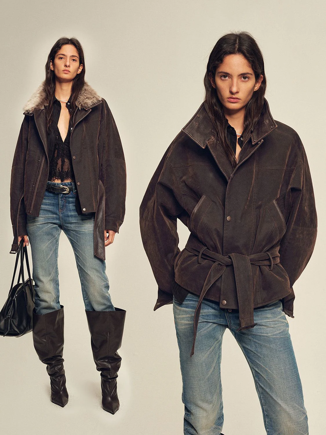 Belted Fur Parka - Image 2
