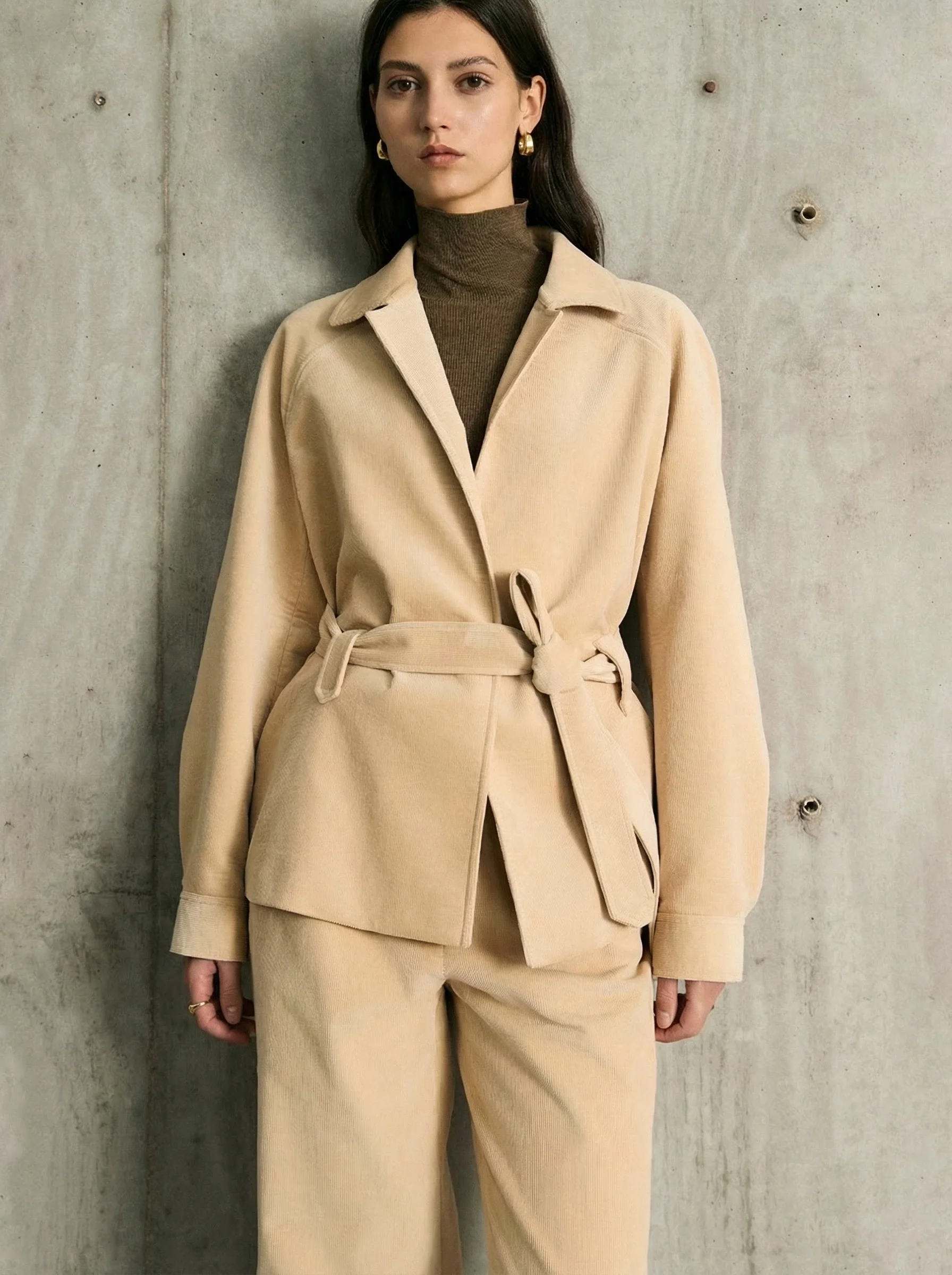 Belted Lapel Jacket - Image 6