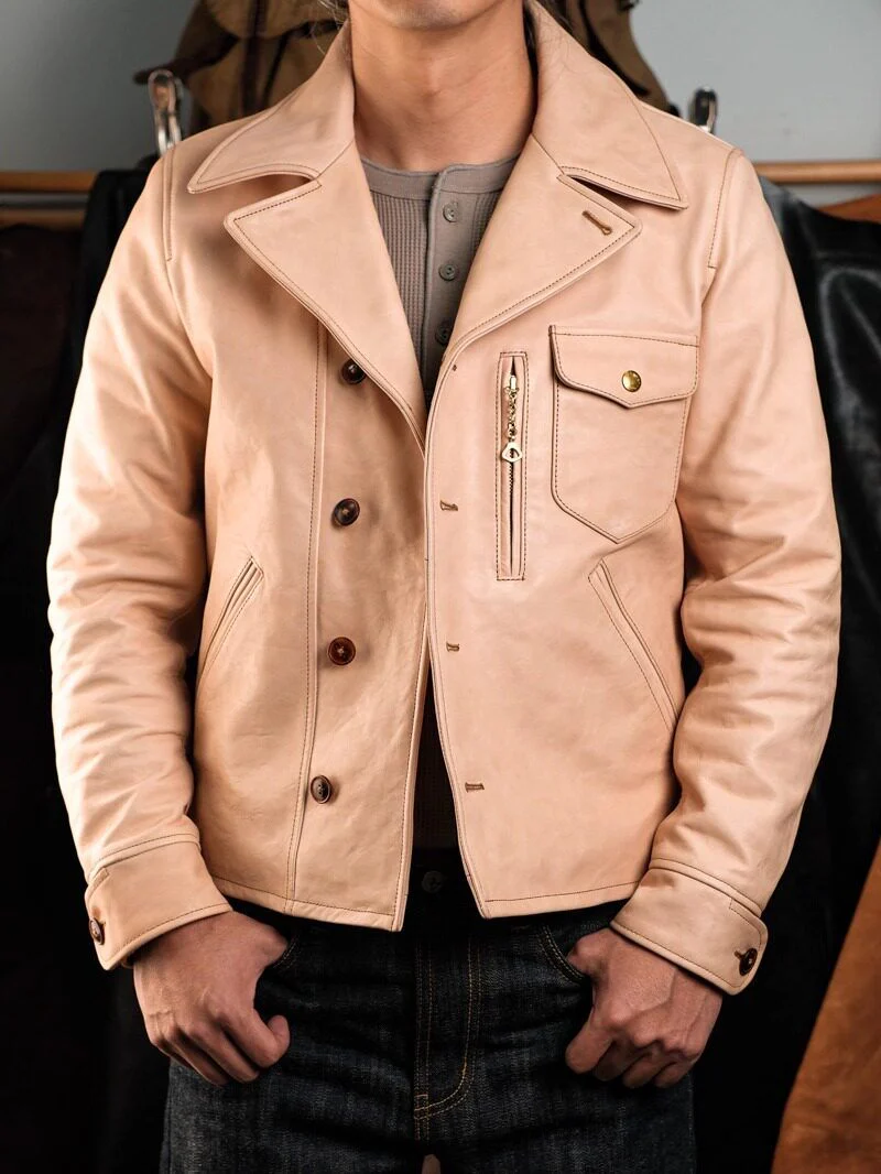 Belted Leather Car Coat - Image 2
