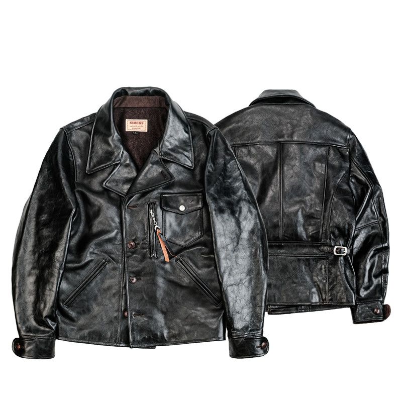 Belted Leather Car Coat - Image 6