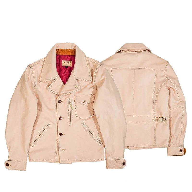 Belted Leather Car Coat - Image 7