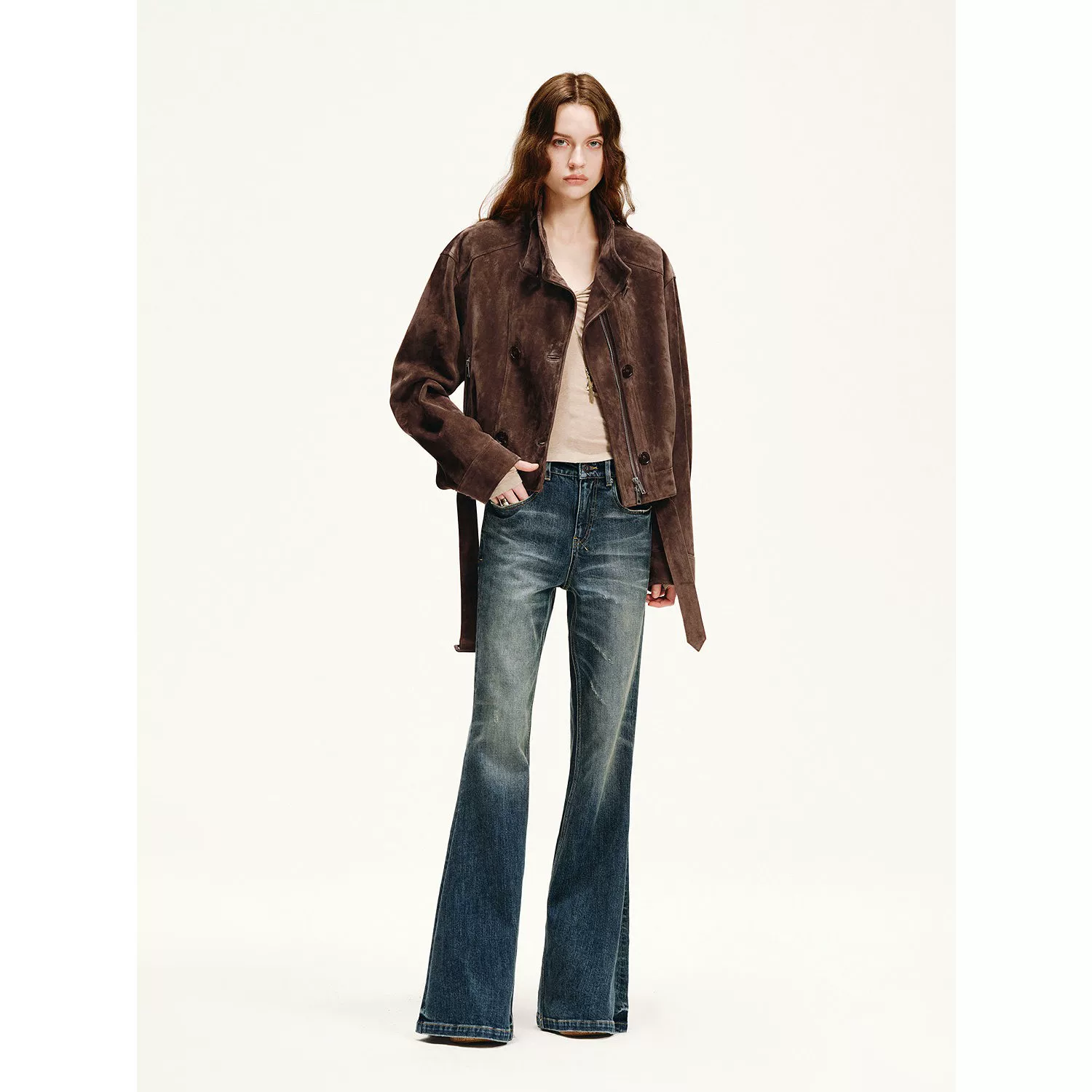 Belted Leather Jacket - Image 8