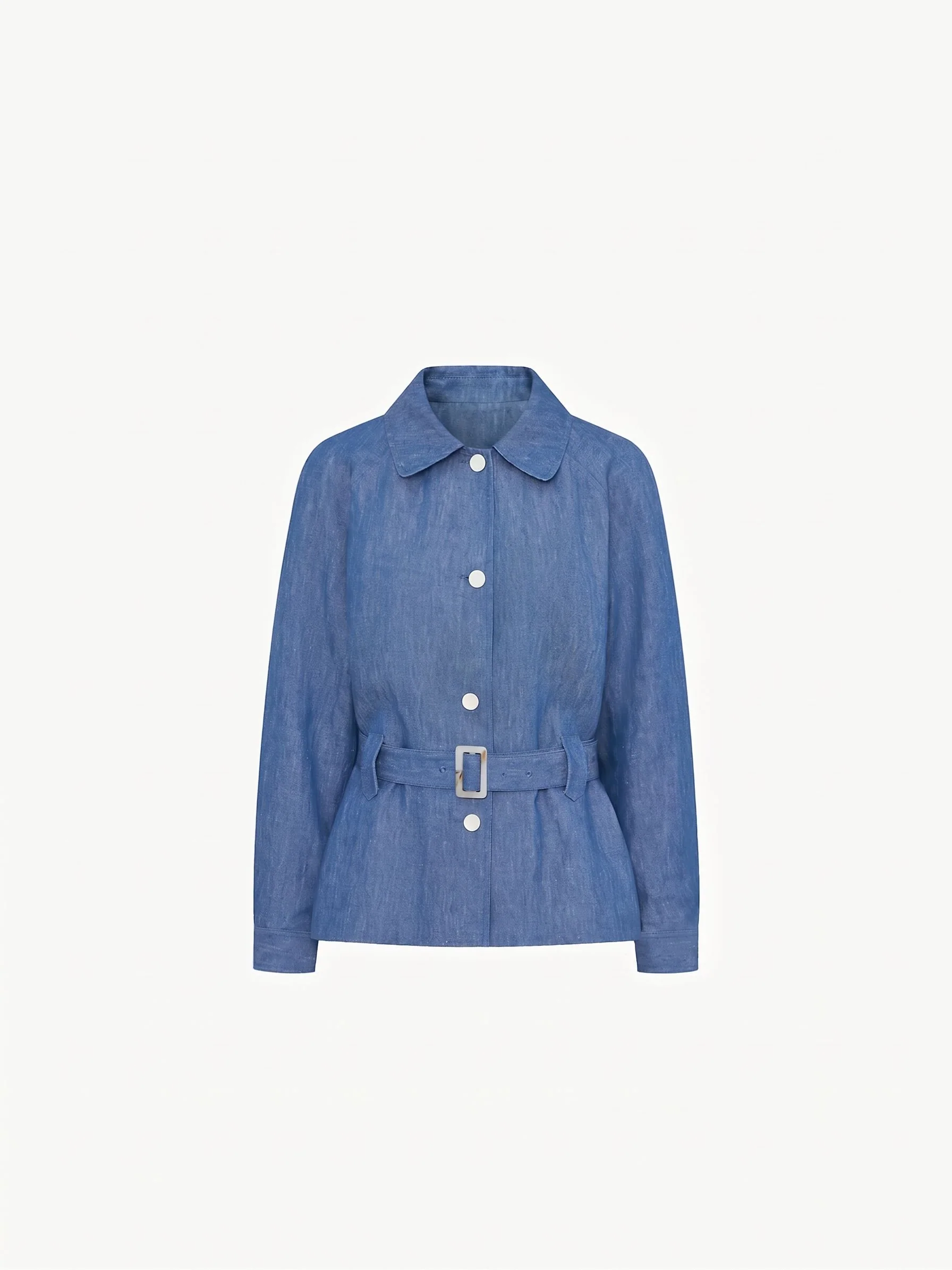 Belted Linen Jacket - Image 4