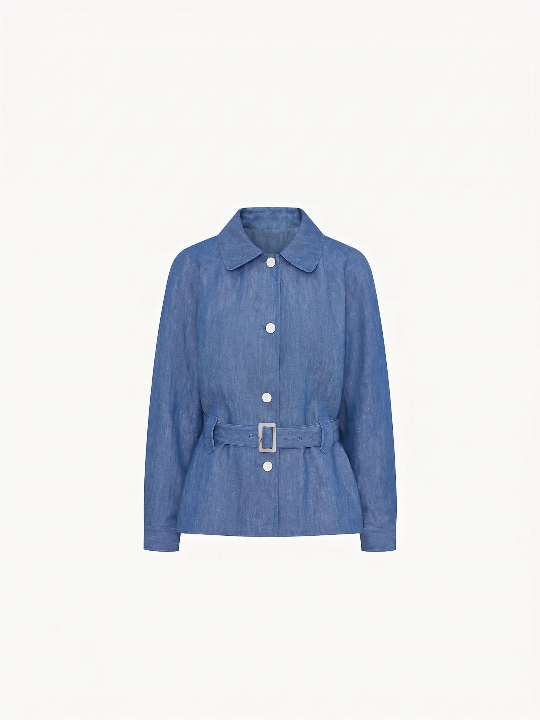 Belted Linen Jacket - Image 6