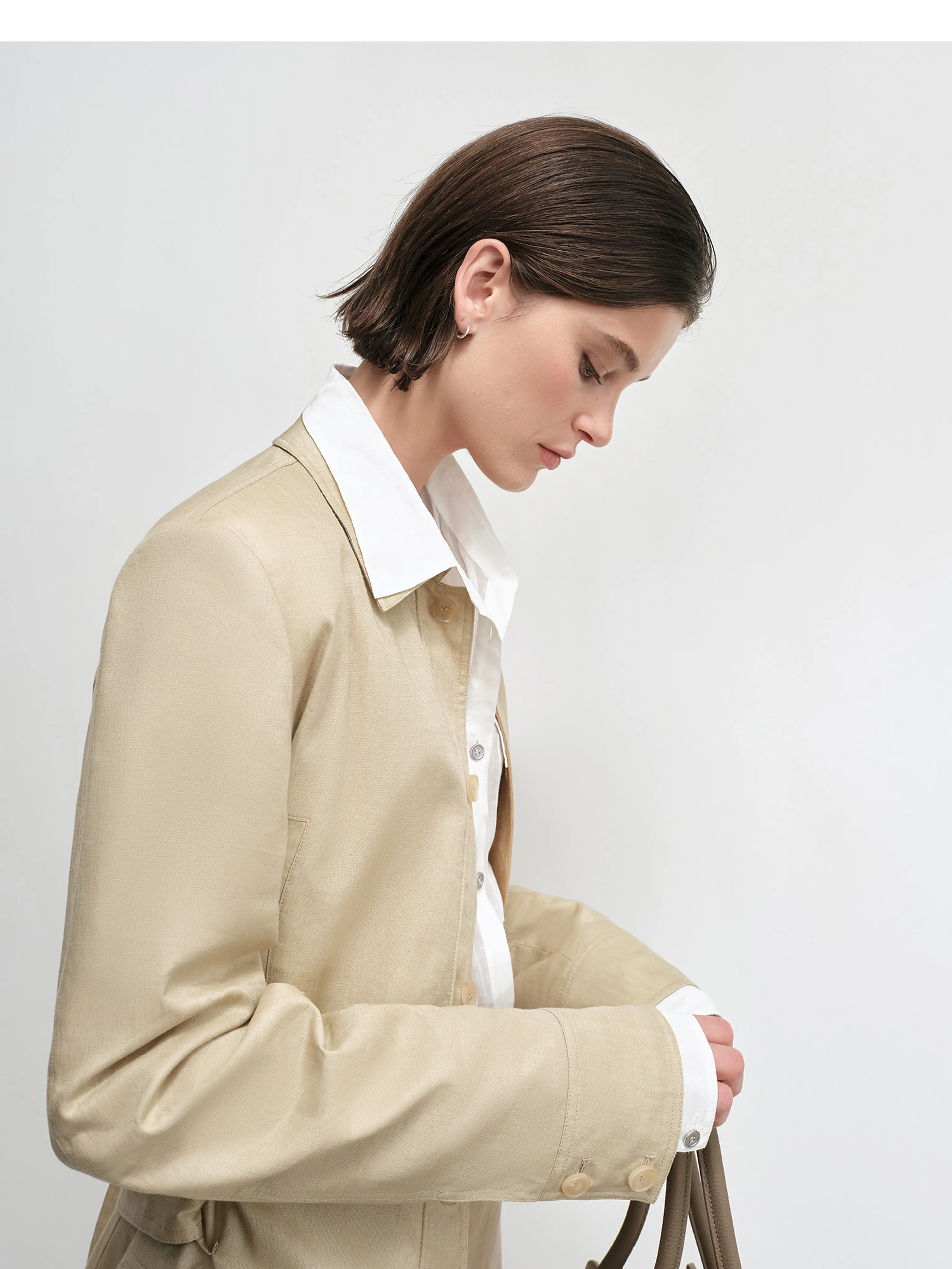 Belted Linen Jacket - Image 5