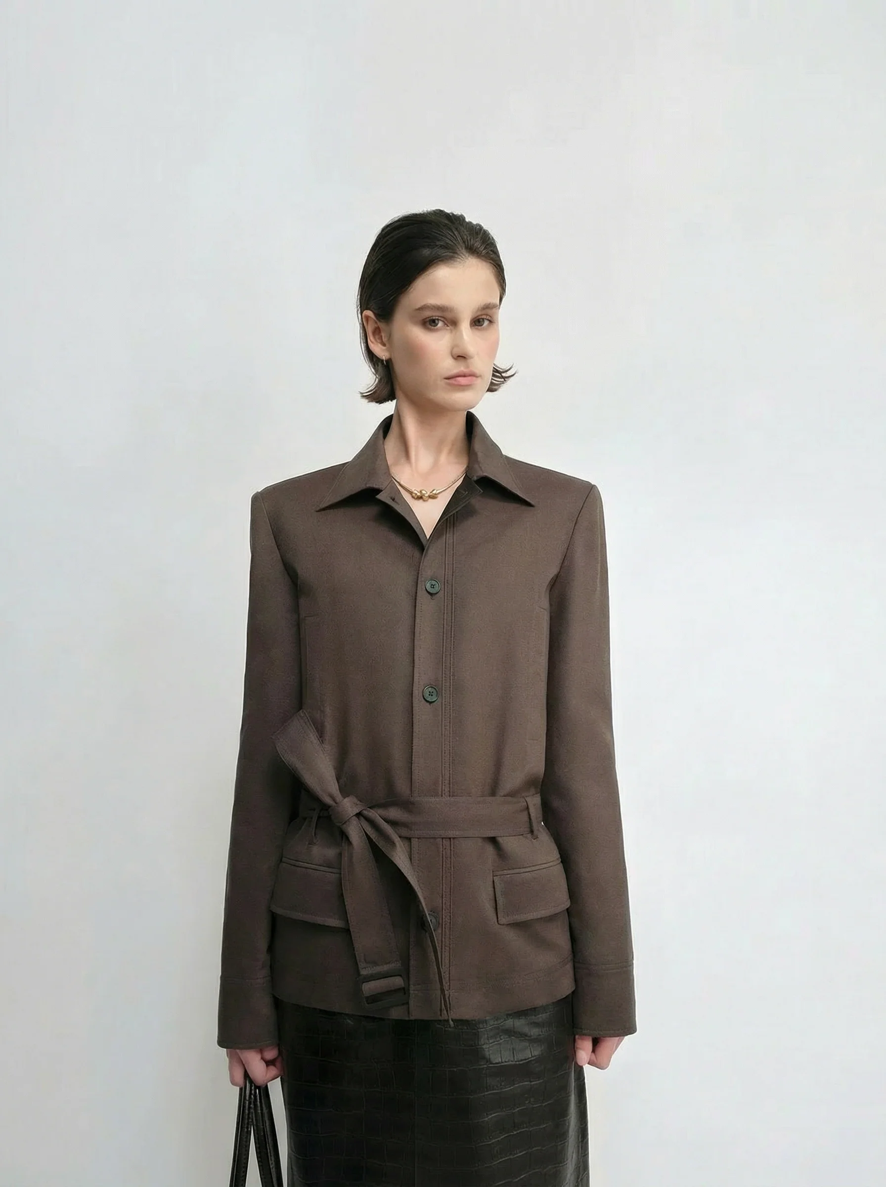 Belted Linen Jacket - Image 6