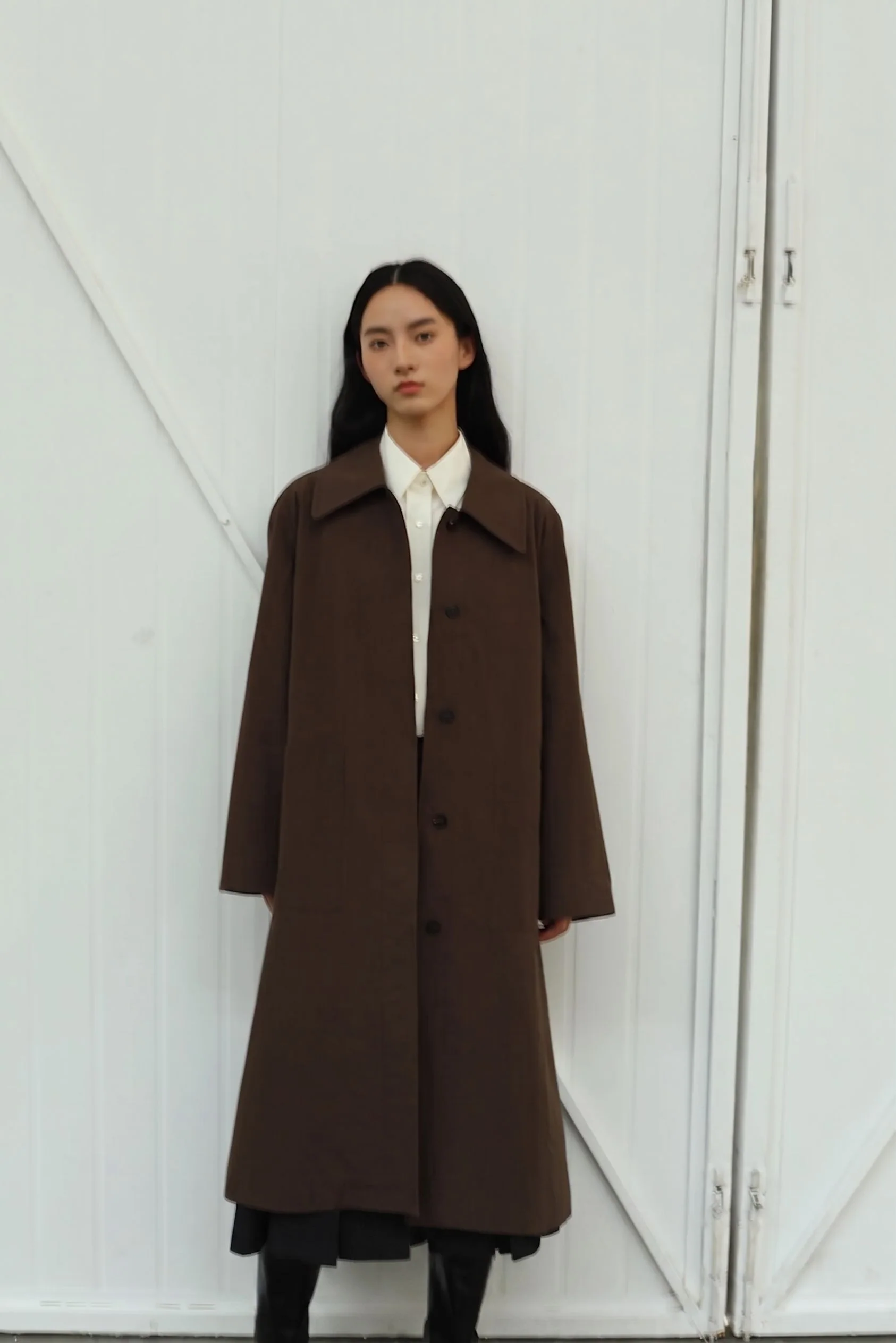 Belted Long Coat - Image 3