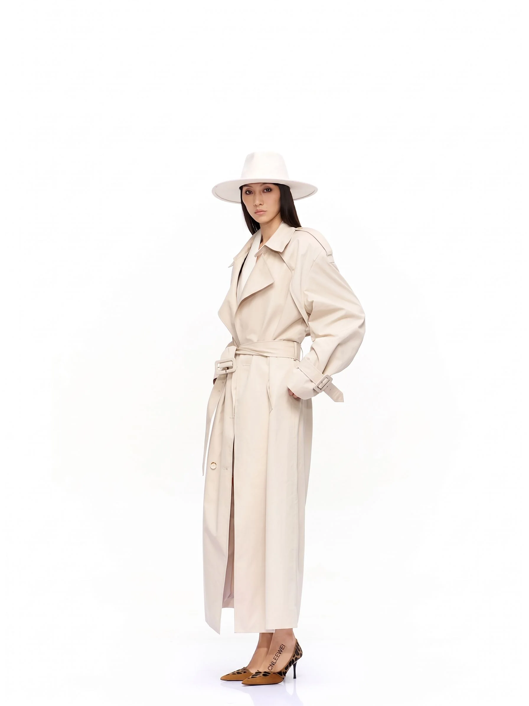 Belted Long Trench - Image 4