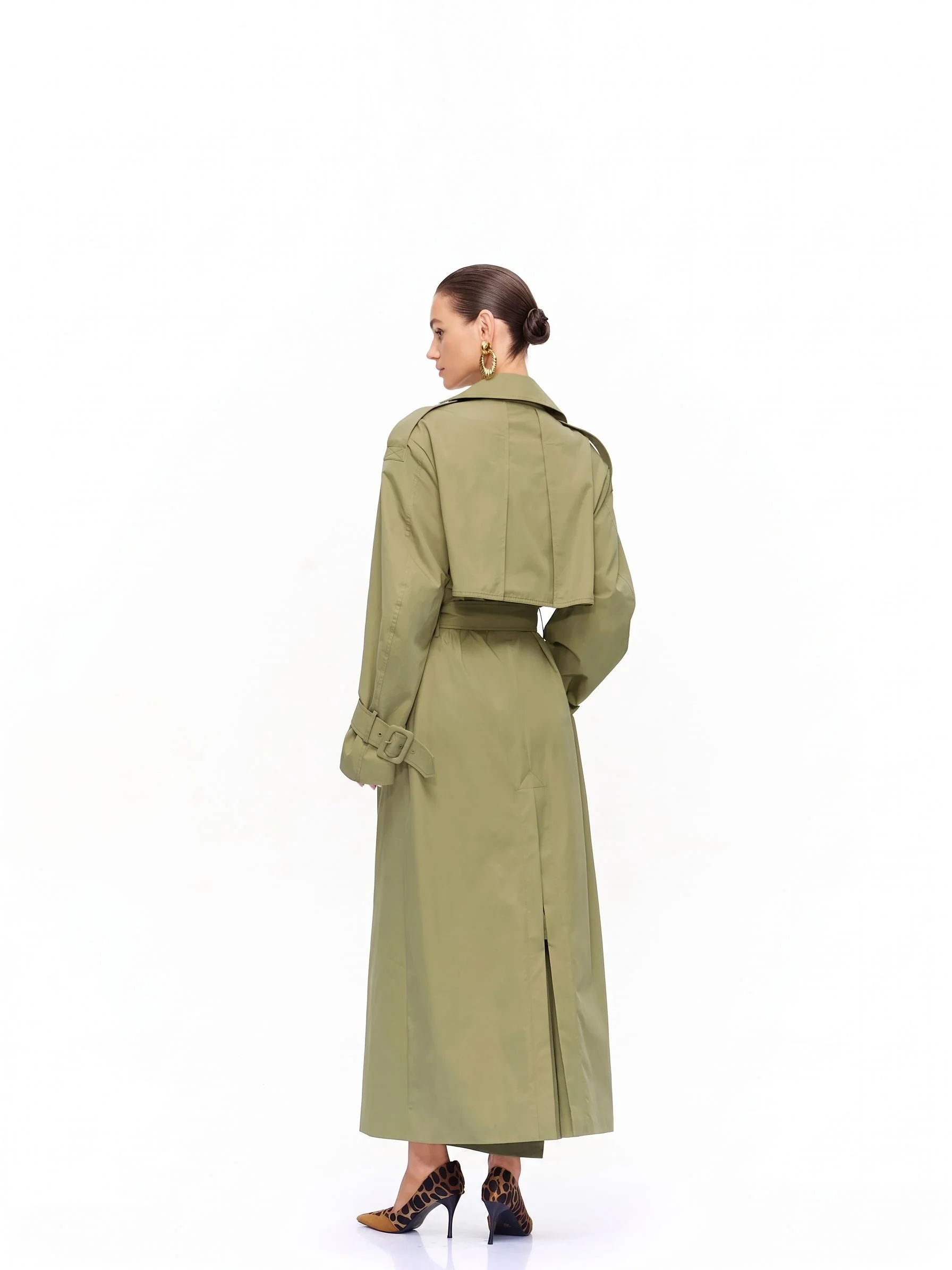 Belted Long Trench - Image 6