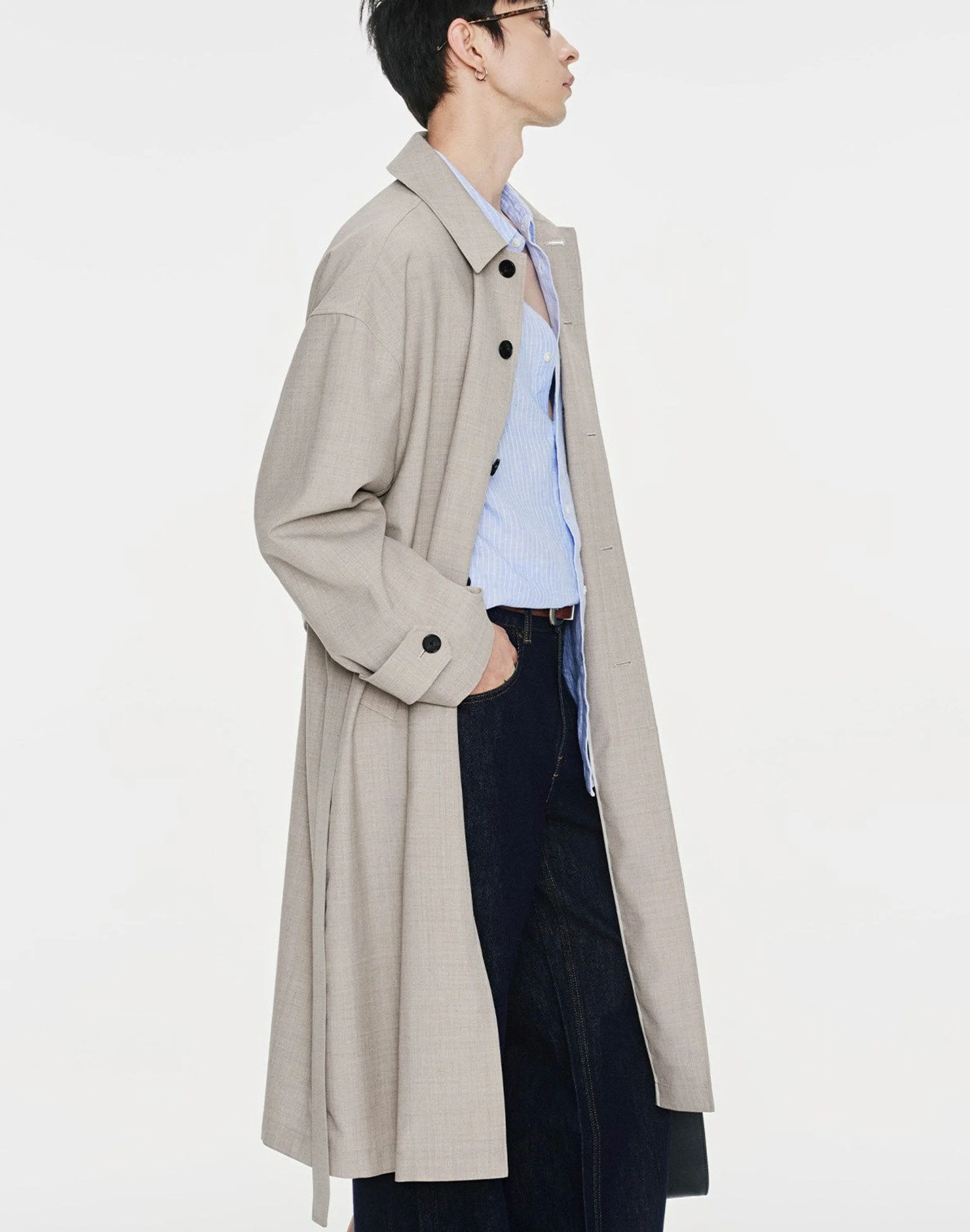 Belted Mac Coat - Image 4