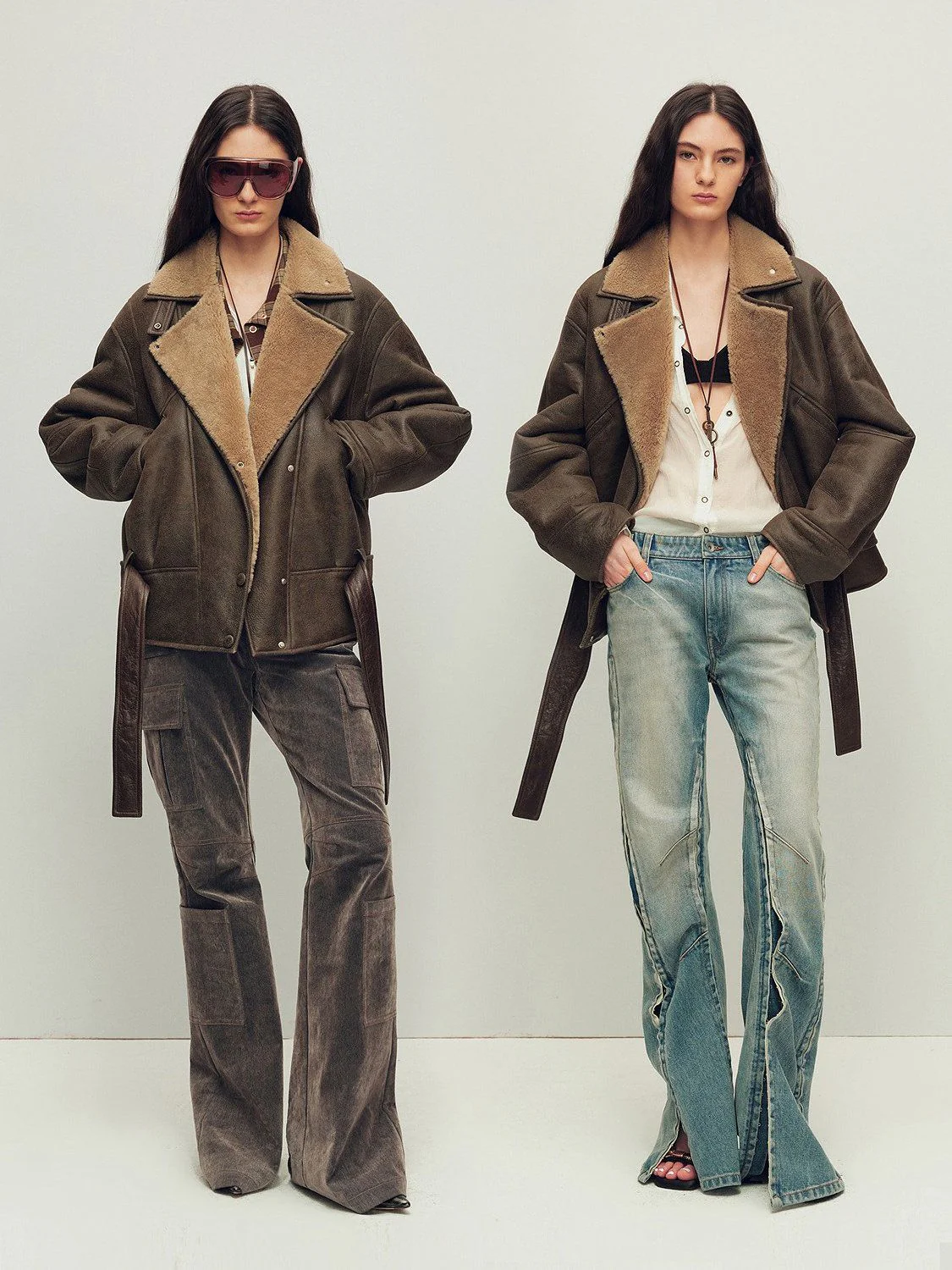 Belted Merino Shearling Jacket - Image 5