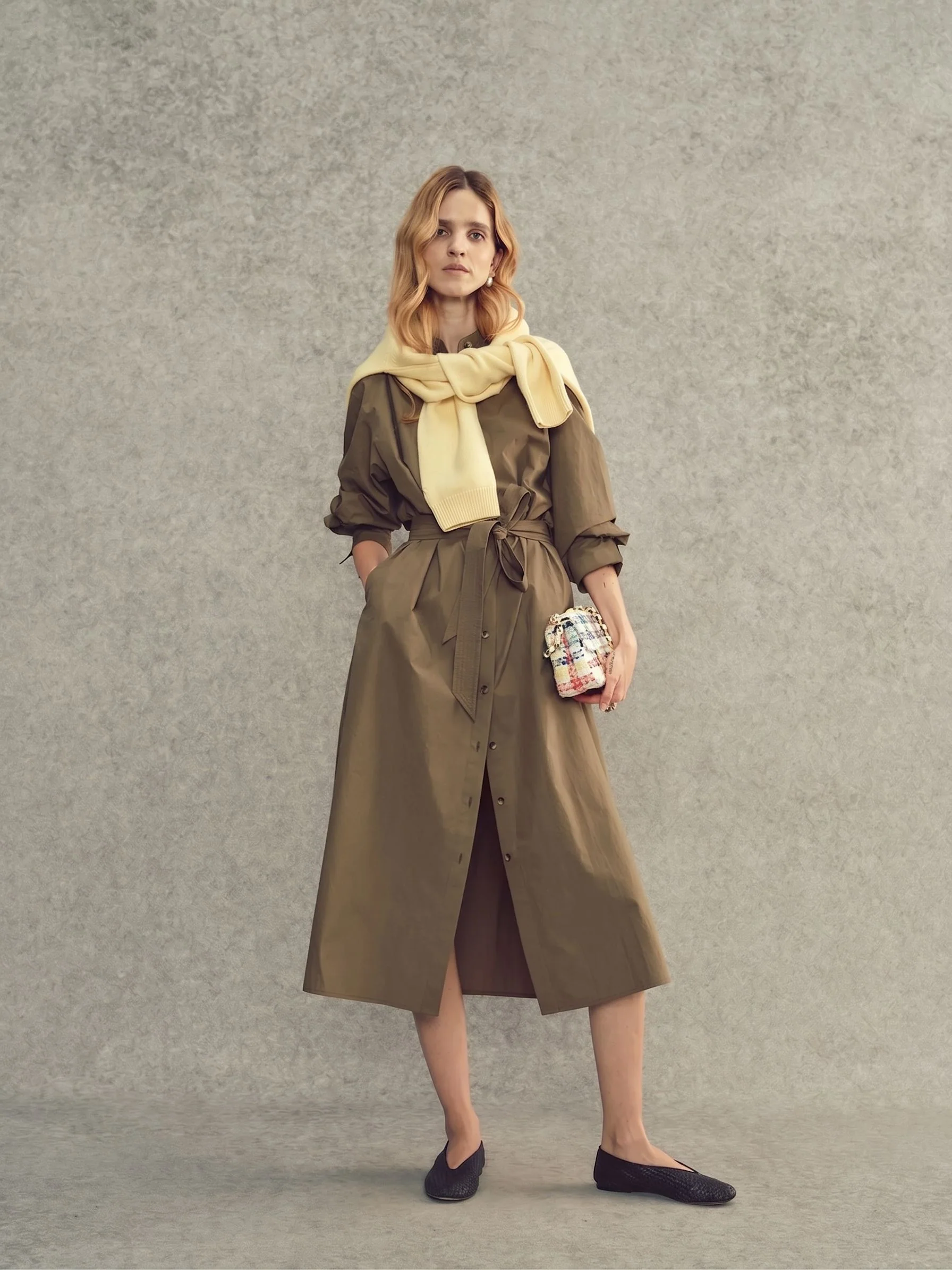 Belted Midi Shirtdress