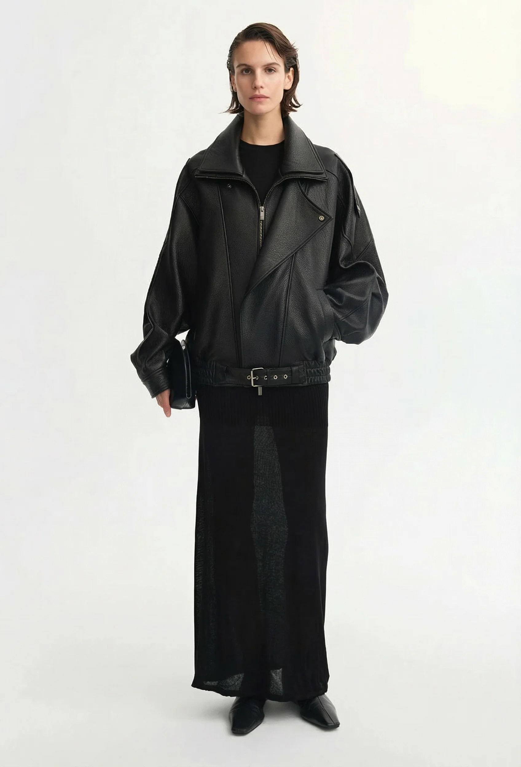 Belted Moto Jacket - Image 3