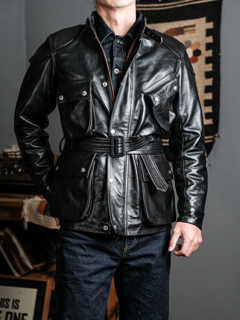 Belted Moto Jacket