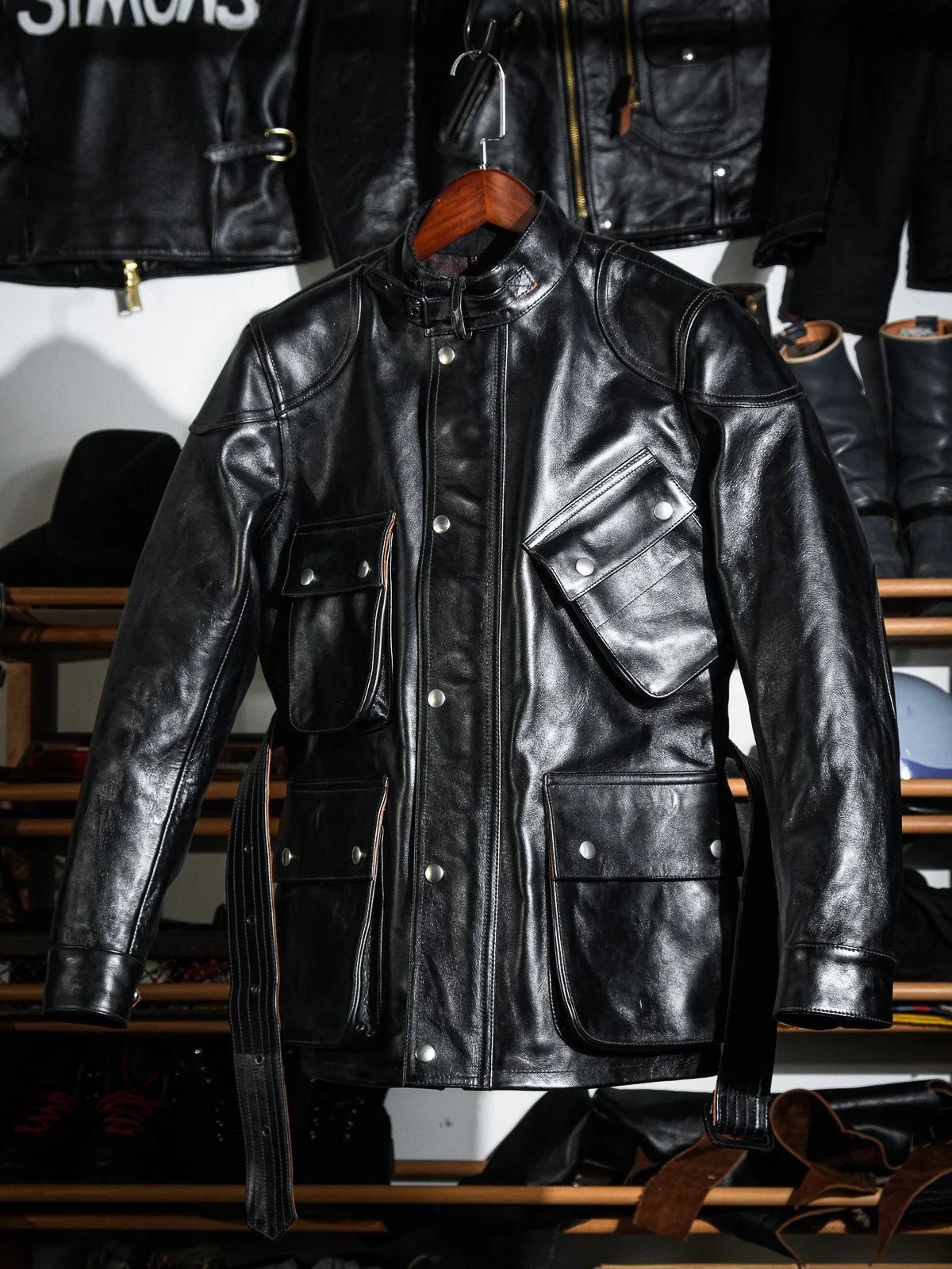 Belted Moto Jacket - Image 3
