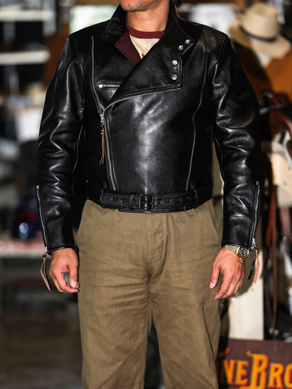 Belted Moto Jacket - Image 2